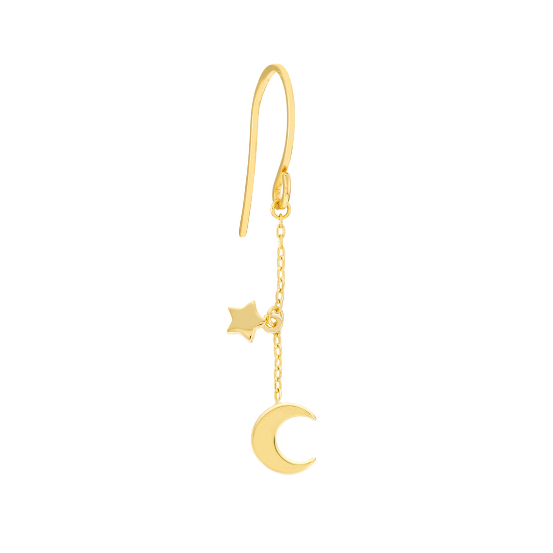 HALF MOON EARRINGS | 14K YELLOW GOLD | MF034967-14Y - Brownlee Jewelers