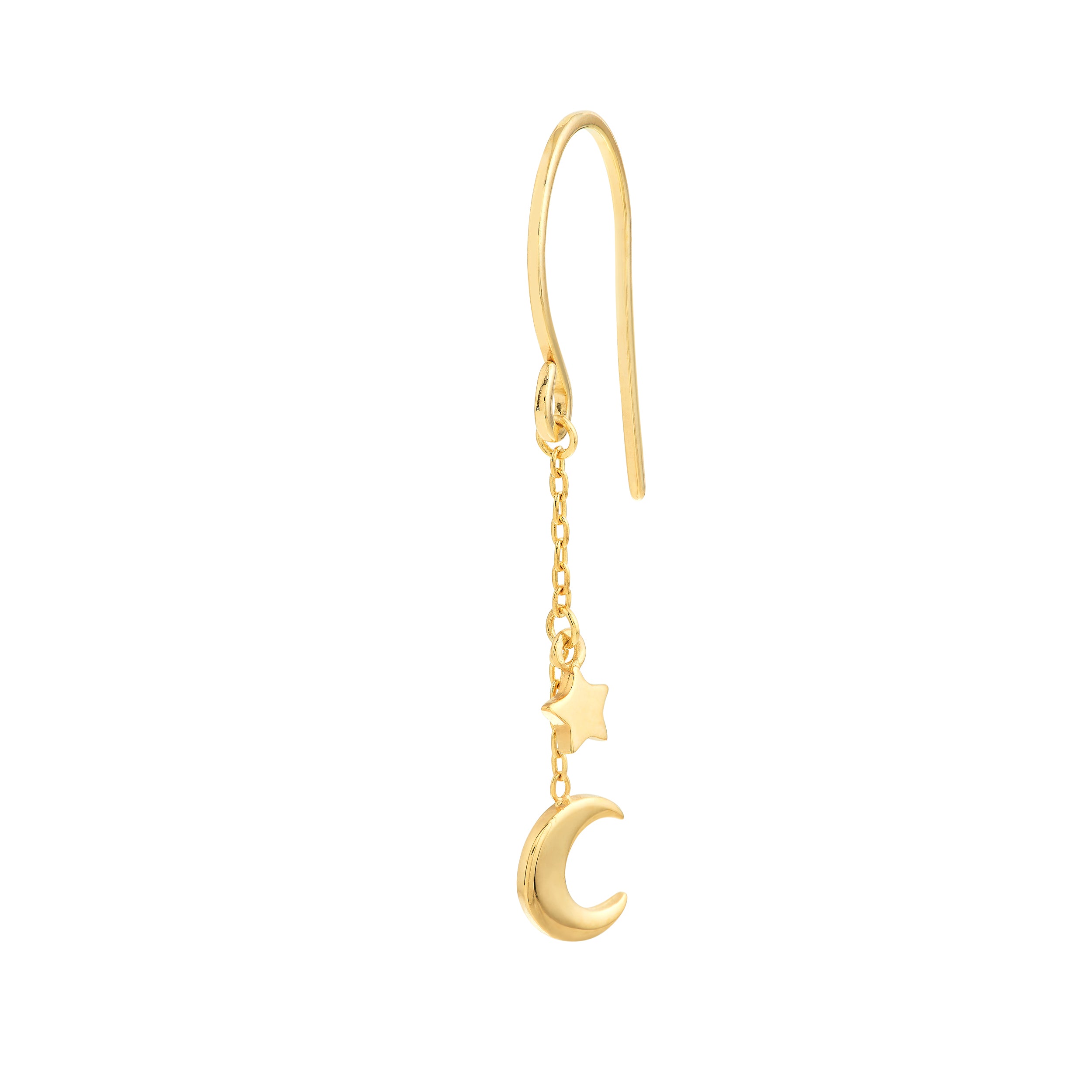 HALF MOON EARRINGS | 14K YELLOW GOLD | MF034967-14Y - Brownlee Jewelers