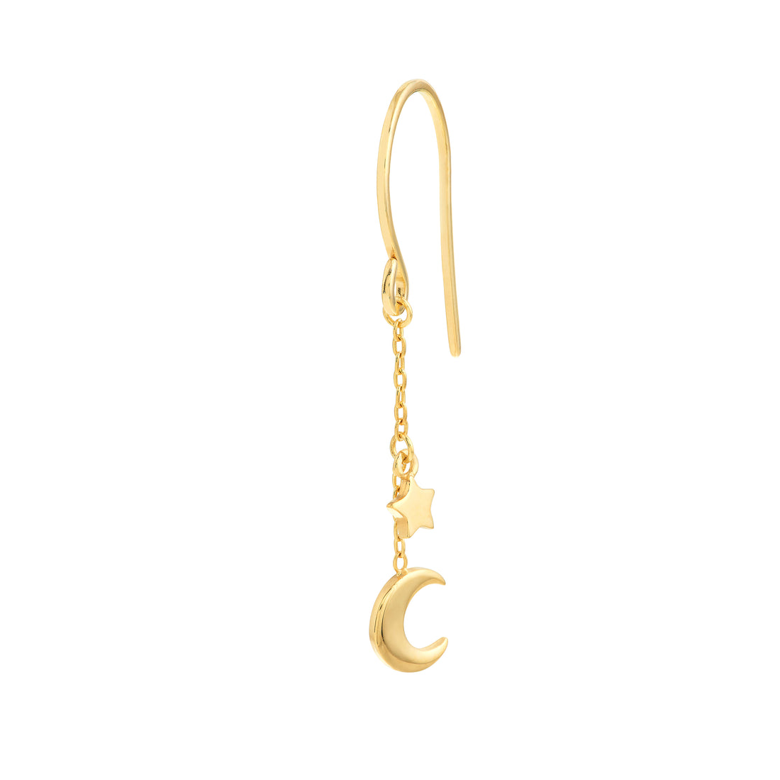 HALF MOON EARRINGS | 14K YELLOW GOLD | MF034967-14Y - Brownlee Jewelers