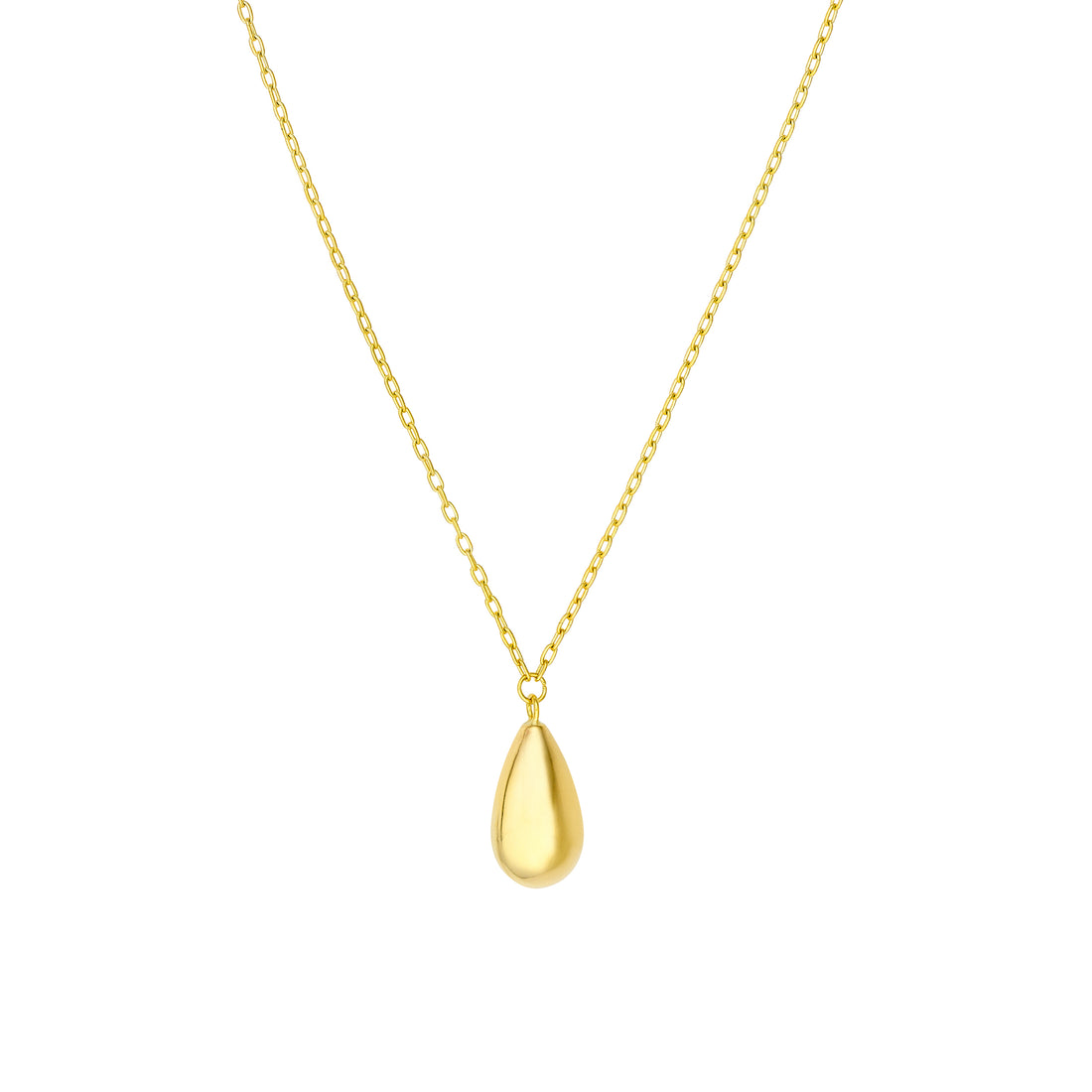 18" TEARDROP NECKLACE | 14K YELLOW GOLD | MF035054-14Y - Brownlee Jewelers