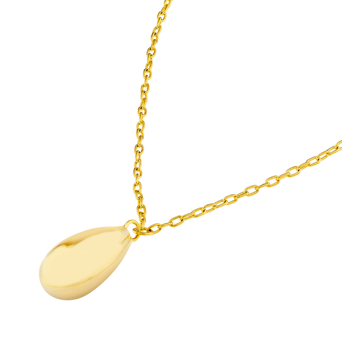 18" TEARDROP NECKLACE | 14K YELLOW GOLD | MF035054-14Y - Brownlee Jewelers