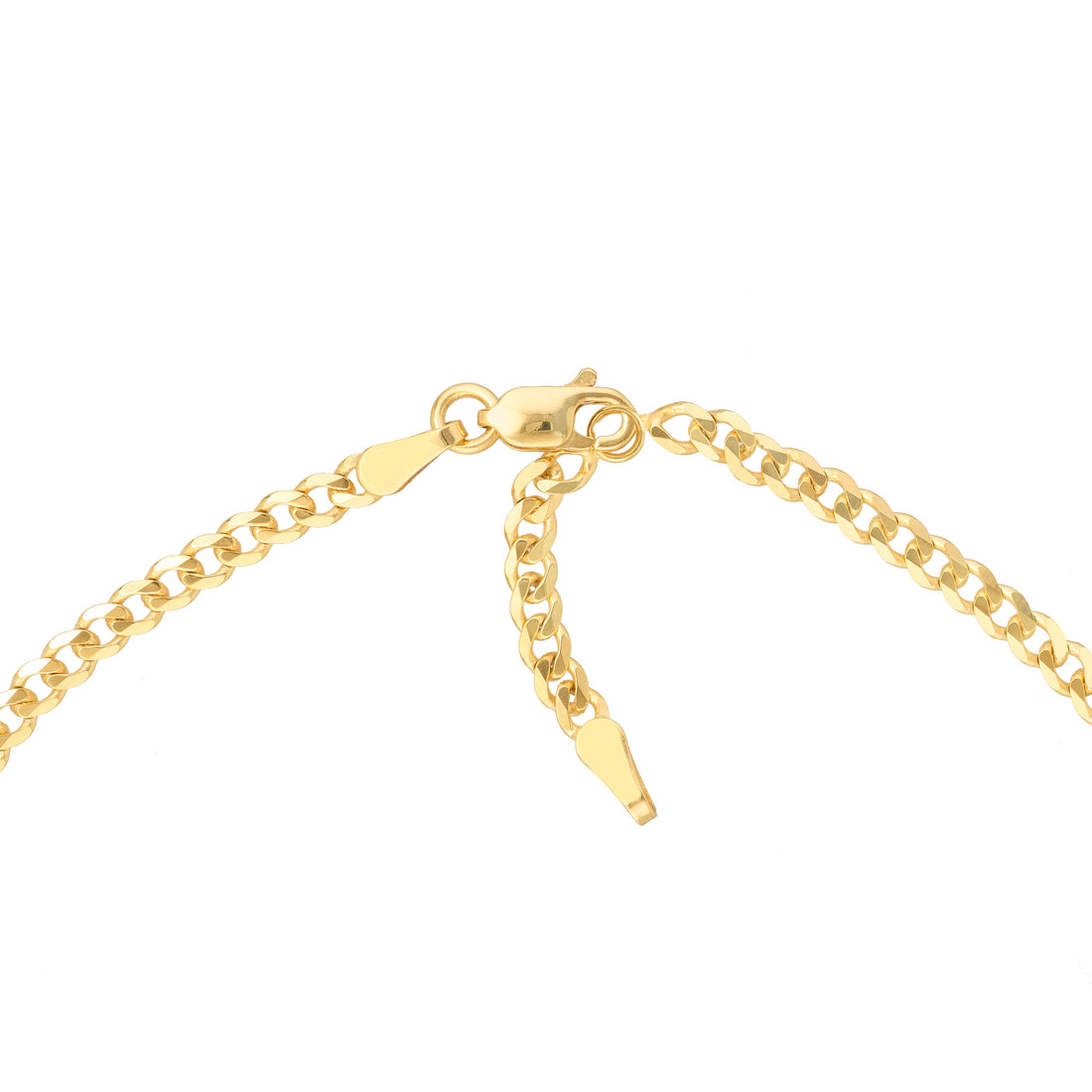 10" ADJUSTABLE VIRGIN MARY CROSS ANKLET | 14K YELLOW GOLD | MF035382-14Y - Brownlee Jewelers
