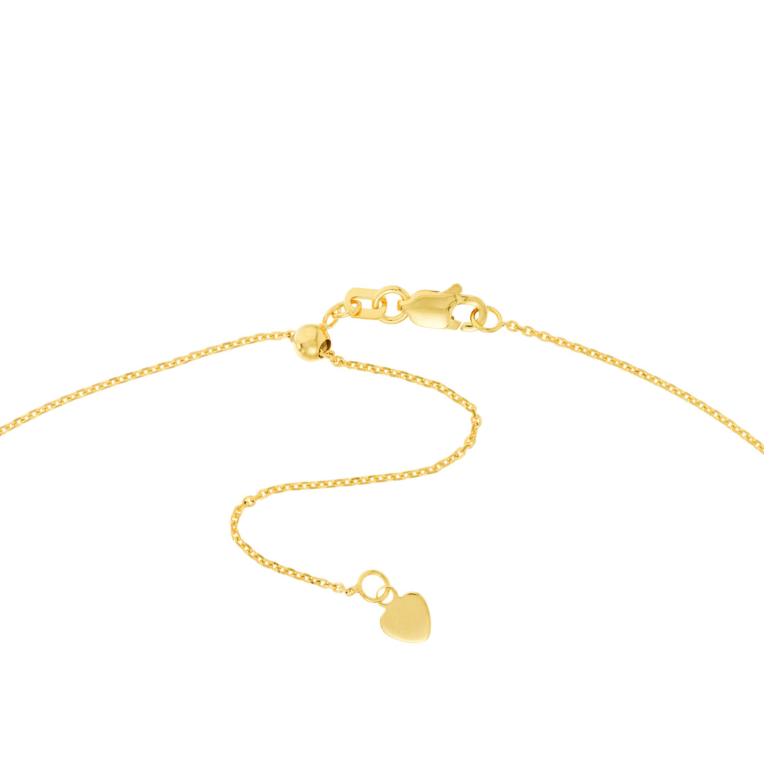 17" ADJUSTABLE LOVE PENDANT NECKLACE | 14K YELLOW GOLD | MF035446-14Y - Brownlee Jewelers