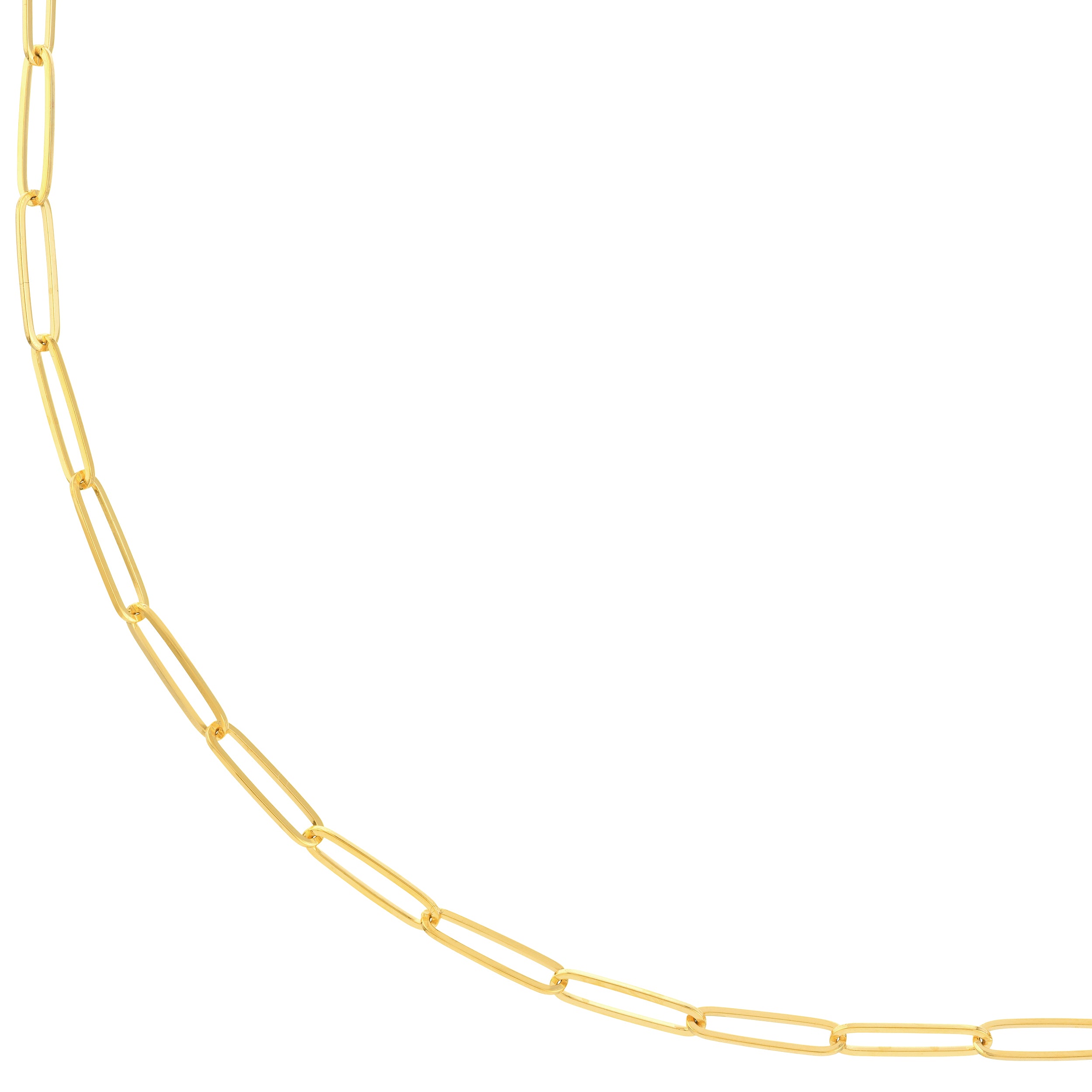18" 2.6MM PAPERCLIP CHAIN NECKLACE | 14K YELLOW GOLD | MF035514-14Y - Brownlee Jewelers