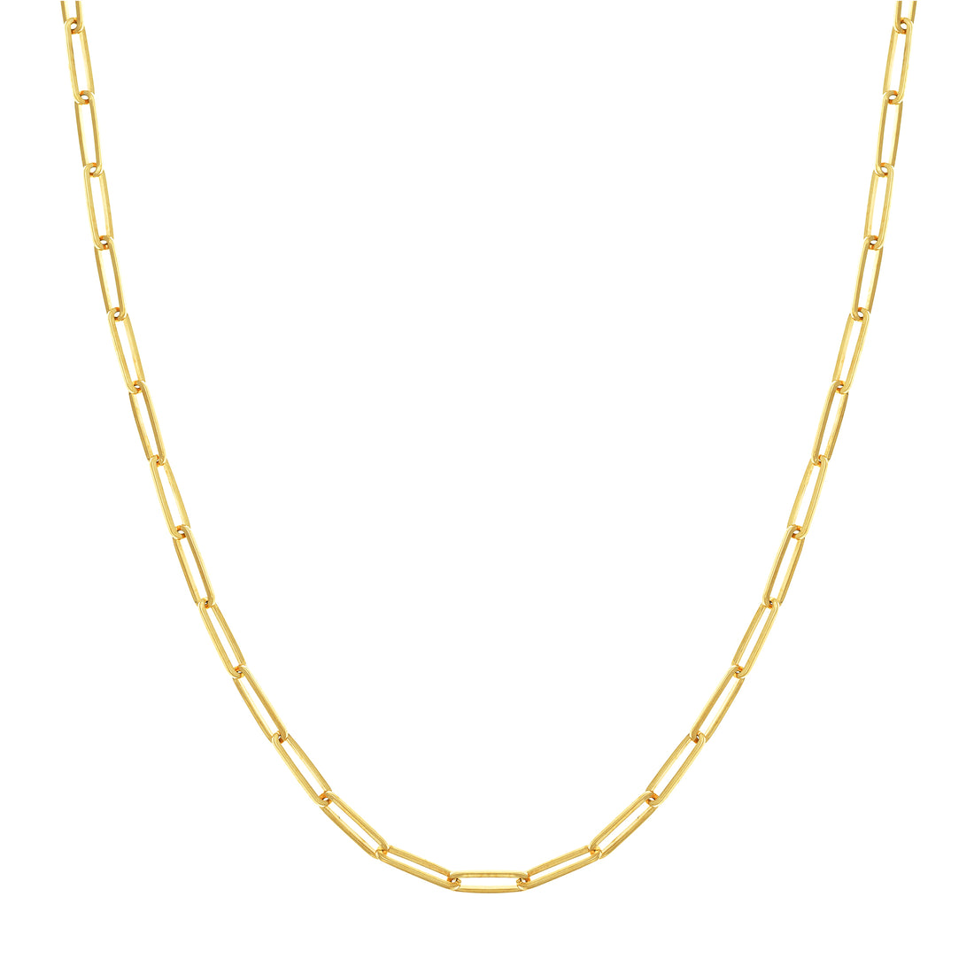 20" 3.95MM PAPERCLIP CHAIN NECKLACE | 14K YELLOW GOLD | MF035517-14Y - Brownlee Jewelers