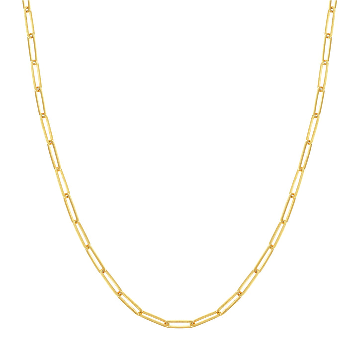 20" 3.95MM PAPERCLIP CHAIN NECKLACE | 14K YELLOW GOLD | MF035517-14Y - Brownlee Jewelers