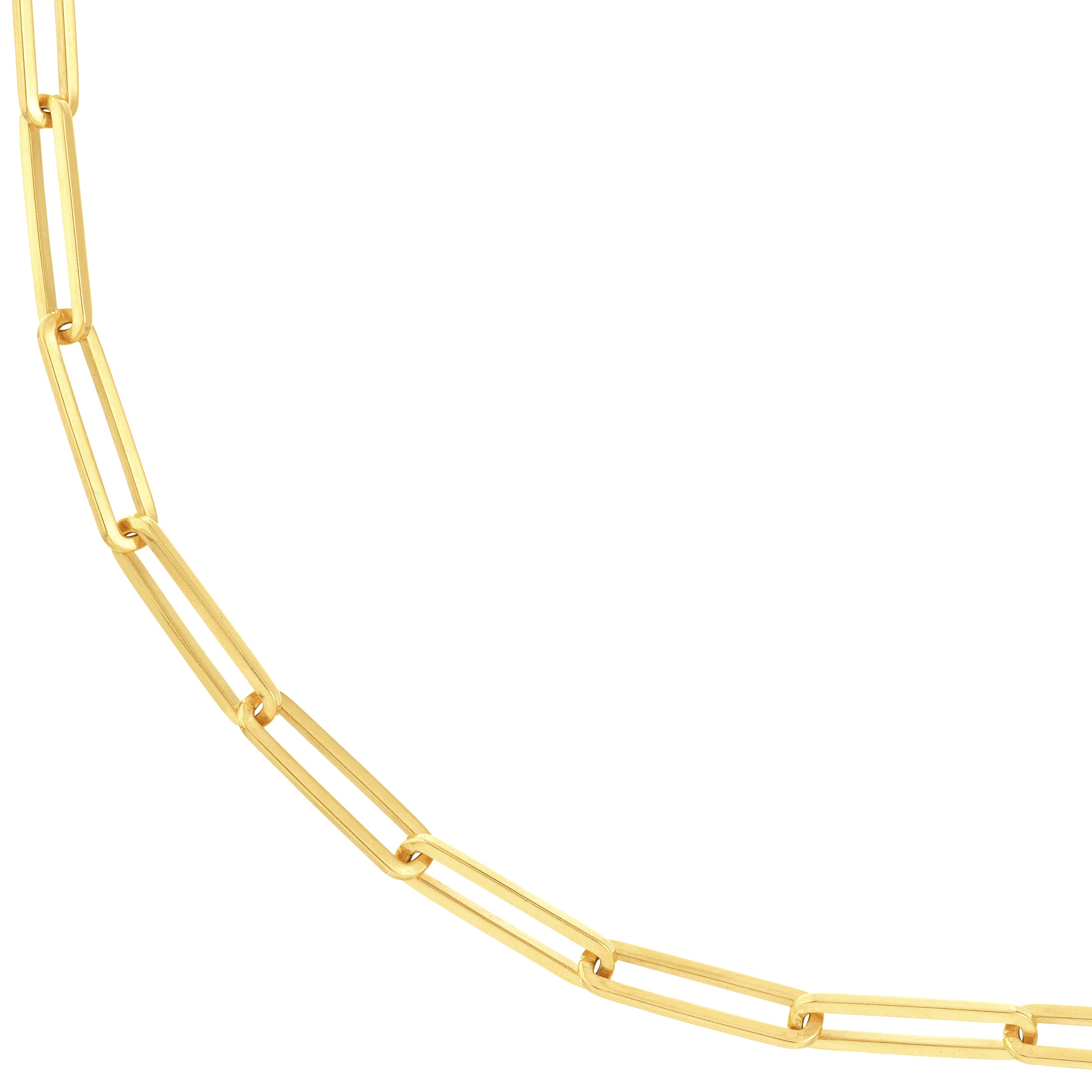 20" 3.95MM PAPERCLIP CHAIN NECKLACE | 14K YELLOW GOLD | MF035517-14Y - Brownlee Jewelers
