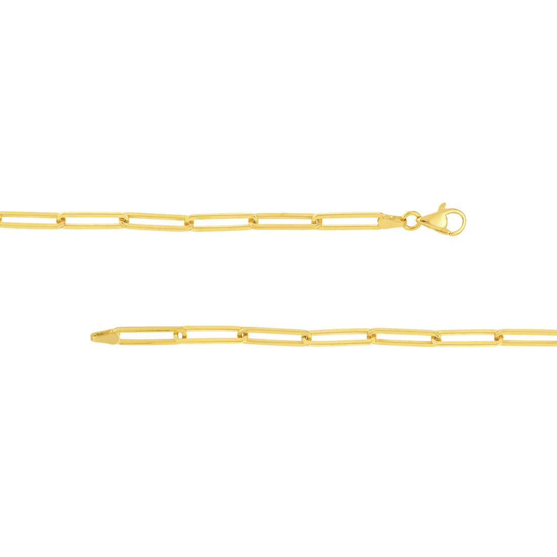 20" 3.95MM PAPERCLIP CHAIN NECKLACE | 14K YELLOW GOLD | MF035517-14Y - Brownlee Jewelers
