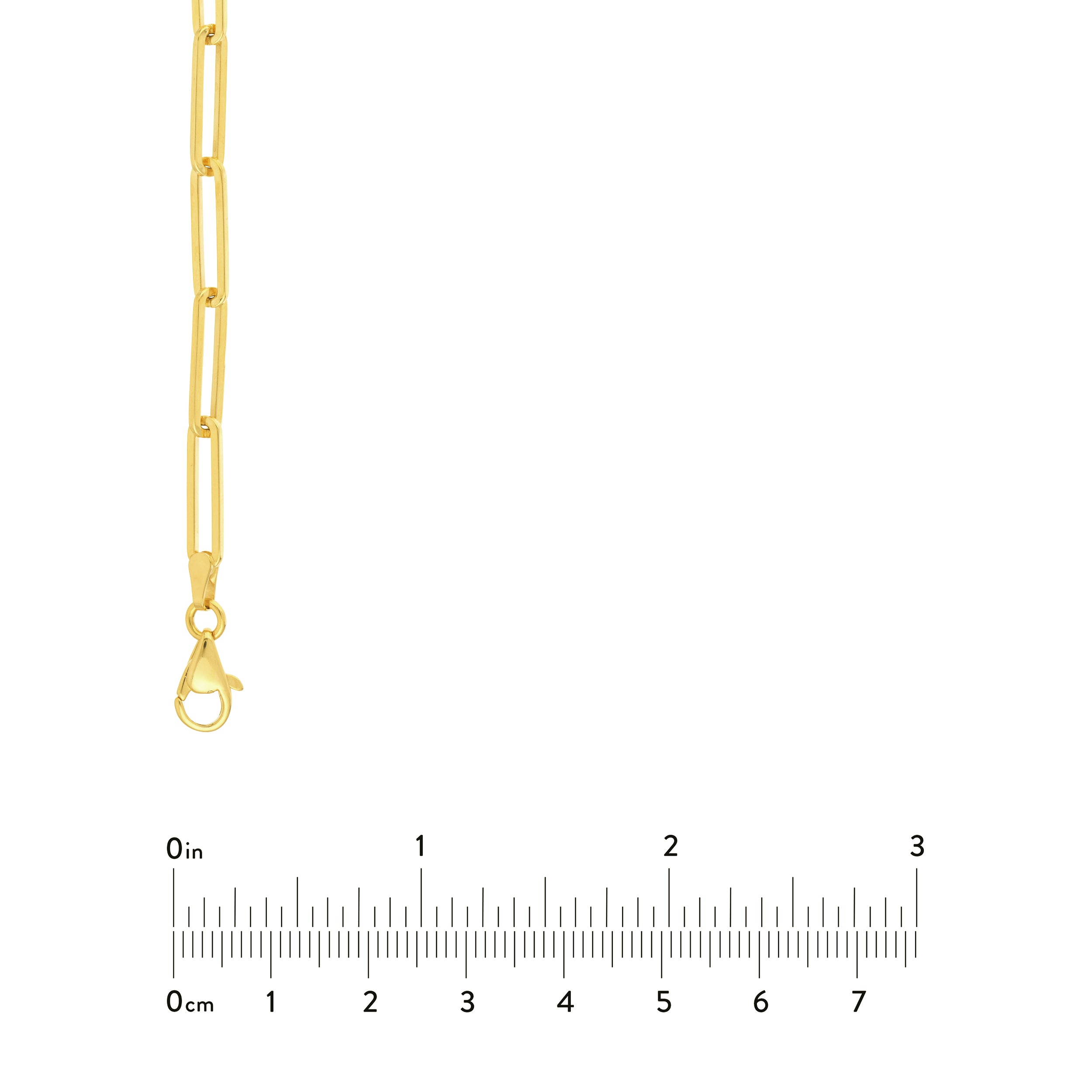 20" 3.95MM PAPERCLIP CHAIN NECKLACE | 14K YELLOW GOLD | MF035517-14Y - Brownlee Jewelers