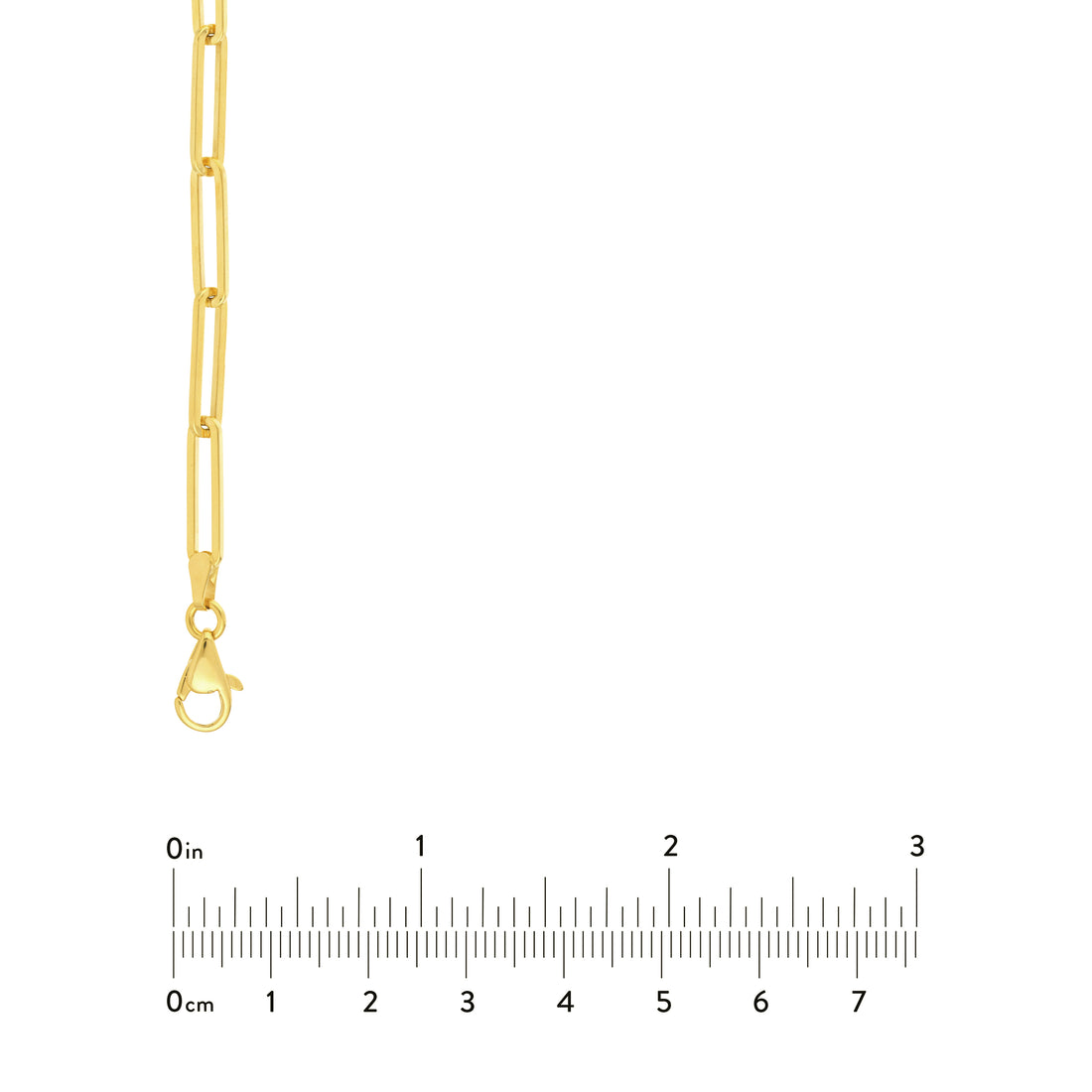 20" 3.95MM PAPERCLIP CHAIN NECKLACE | 14K YELLOW GOLD | MF035517-14Y - Brownlee Jewelers
