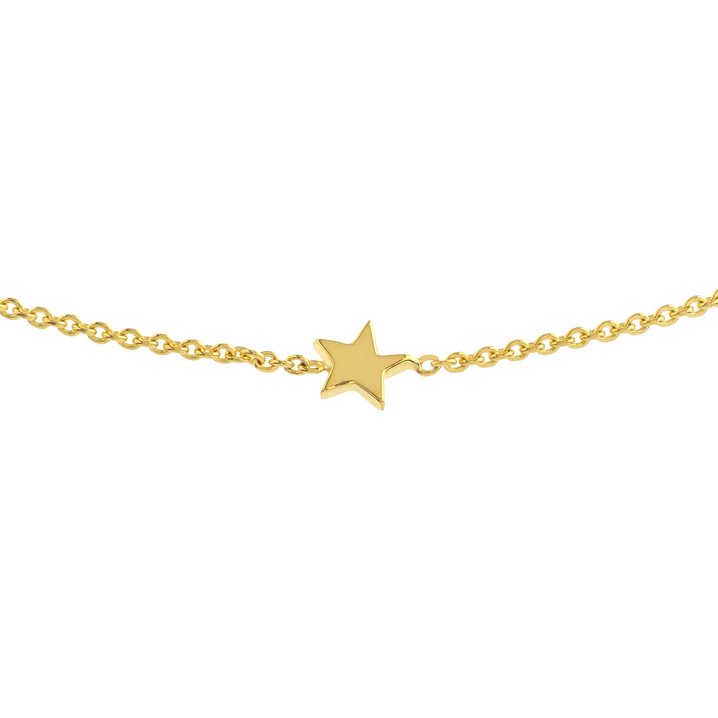 9.5" ADJUSTABLE STAR BRACELET | 14K YELLOW GOLD | MF035750-14Y - Brownlee Jewelers