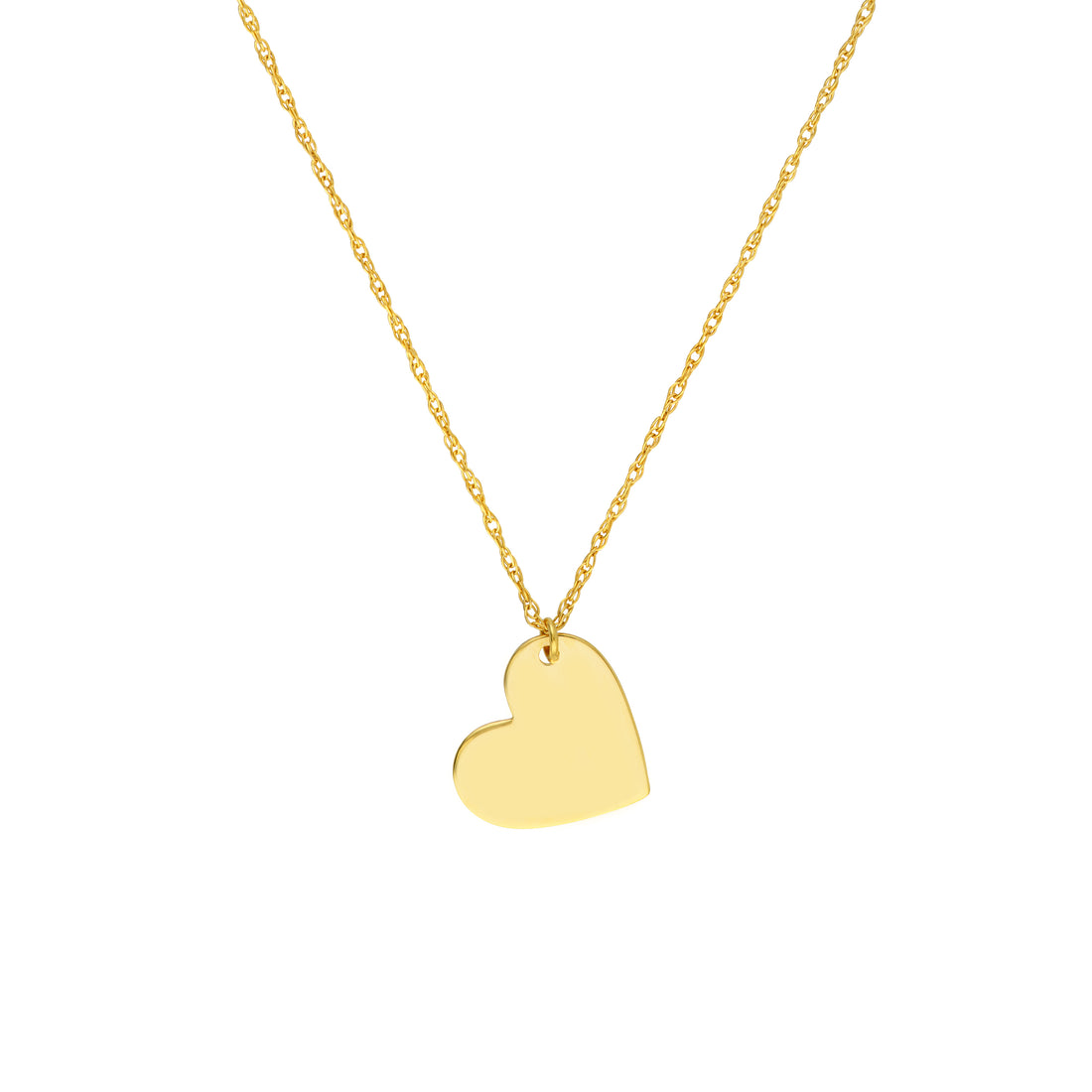 18" HEART PENDANT NECKLACE | 14K YELLOW GOLD | MF035787-14Y - Brownlee Jewelers