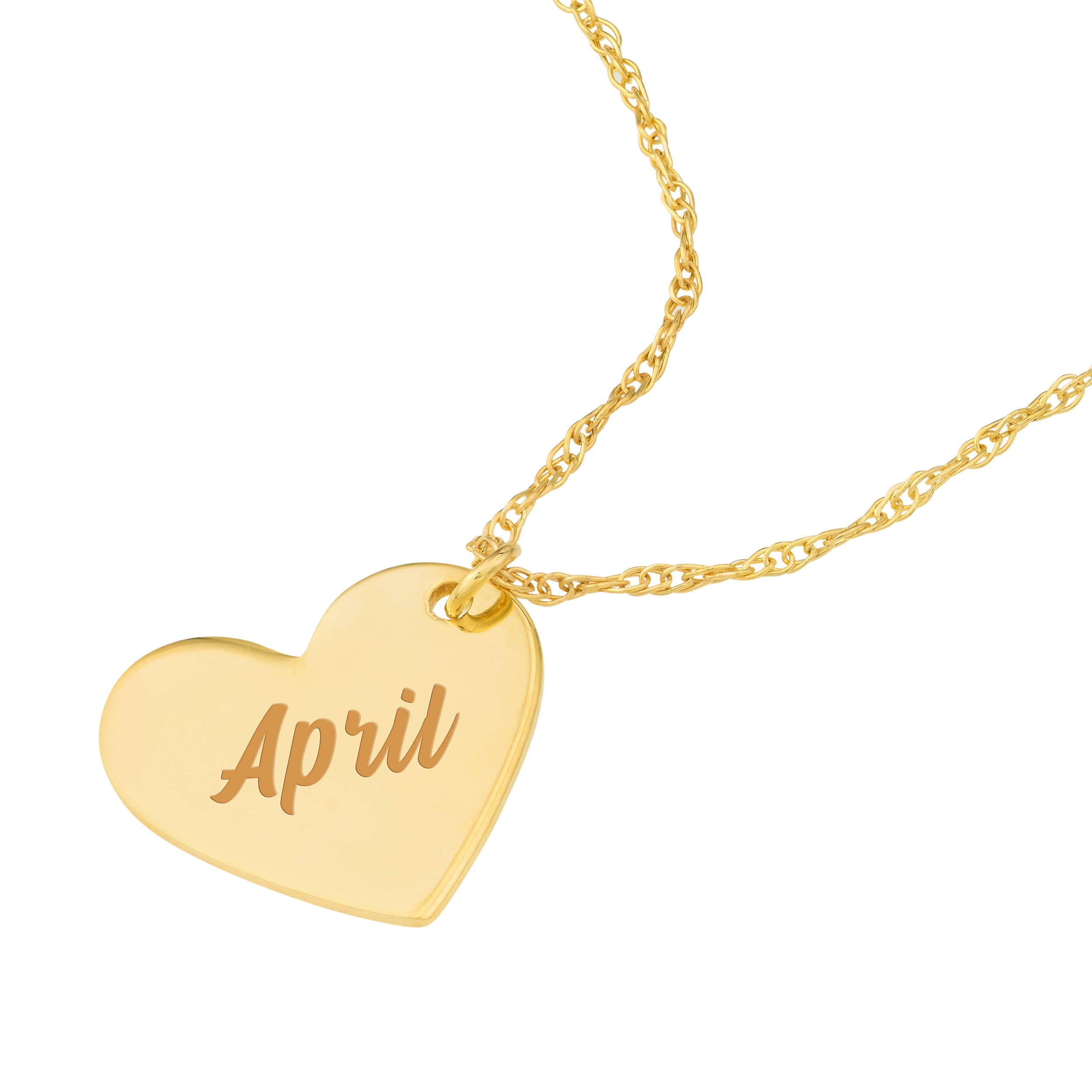 18" HEART PENDANT NECKLACE | 14K YELLOW GOLD | MF035787-14Y - Brownlee Jewelers