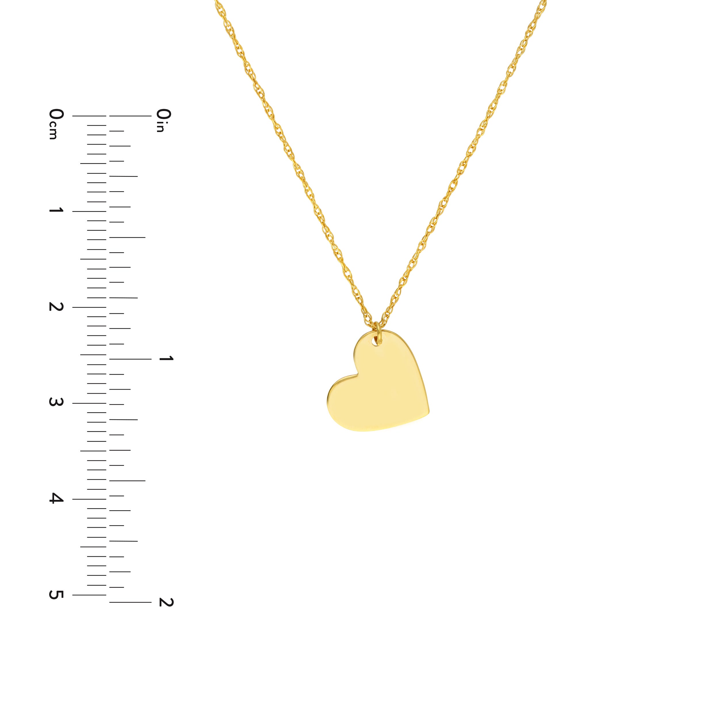 18" HEART PENDANT NECKLACE | 14K YELLOW GOLD | MF035787-14Y - Brownlee Jewelers