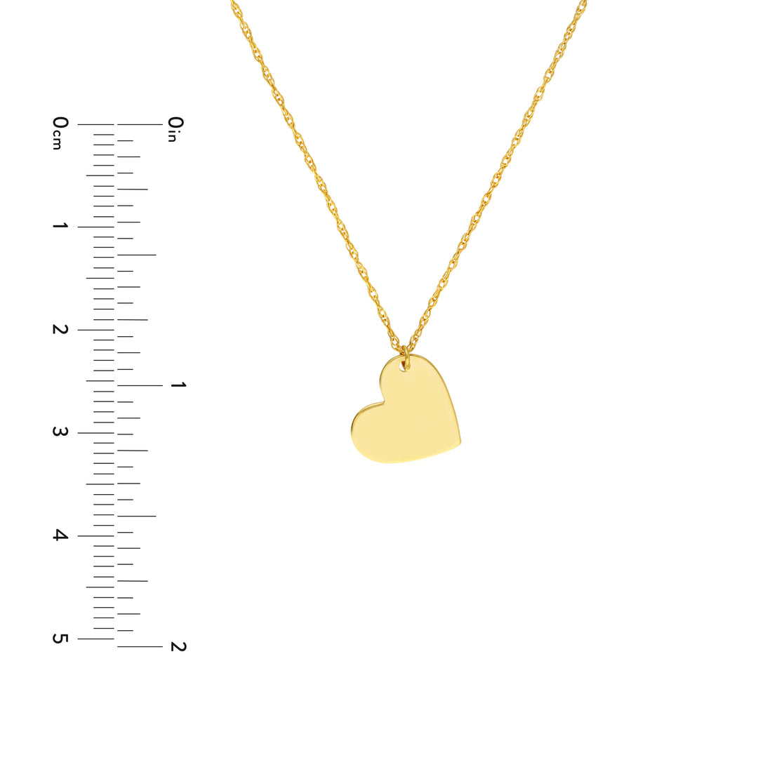 18" HEART PENDANT NECKLACE | 14K YELLOW GOLD | MF035787-14Y - Brownlee Jewelers