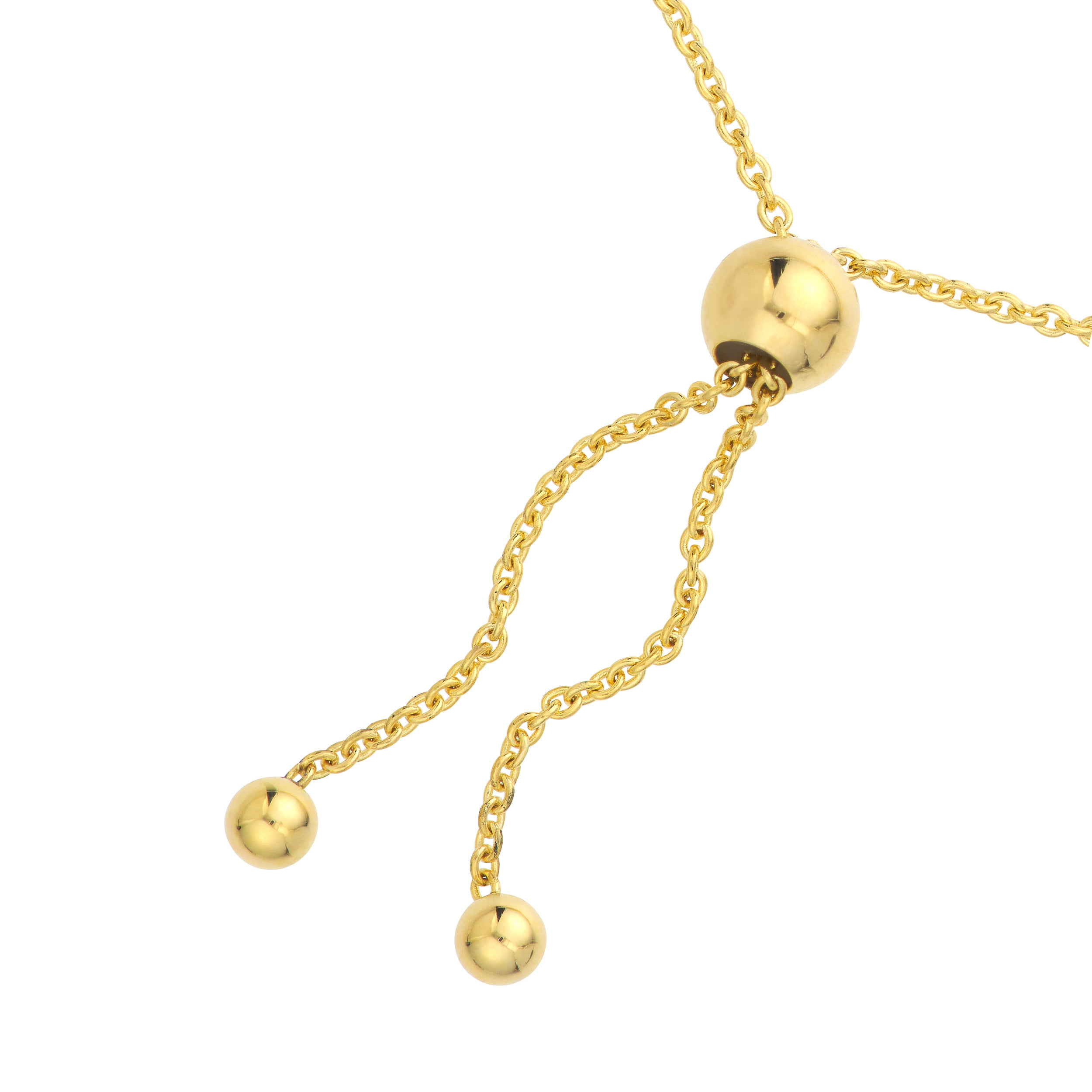 9.5" ADJUSTABLE MINI LOVE BRACELET | 14K YELLOW GOLD | MF035846-14Y - Brownlee Jewelers