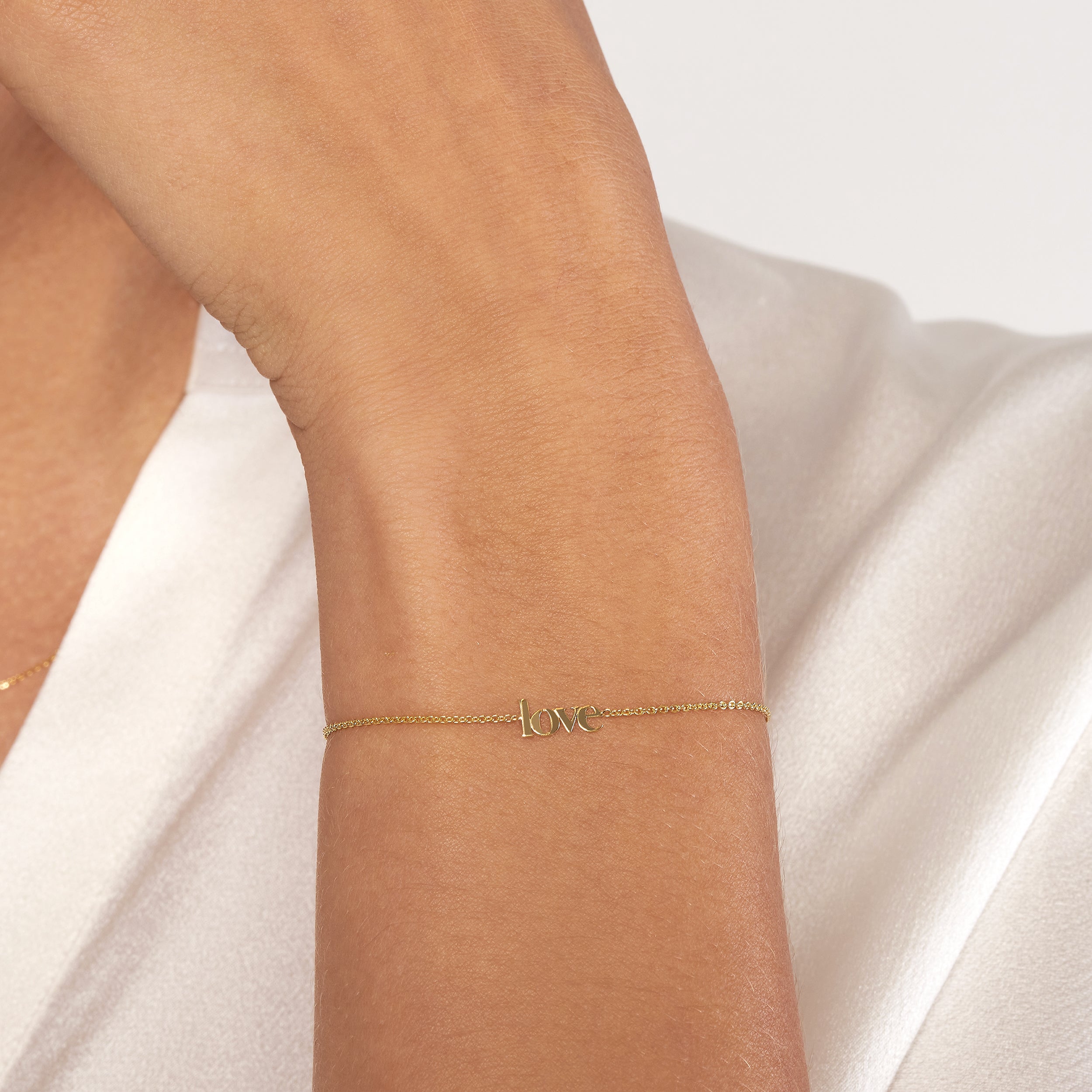 9.5" ADJUSTABLE MINI LOVE BRACELET | 14K YELLOW GOLD | MF035846-14Y - Brownlee Jewelers