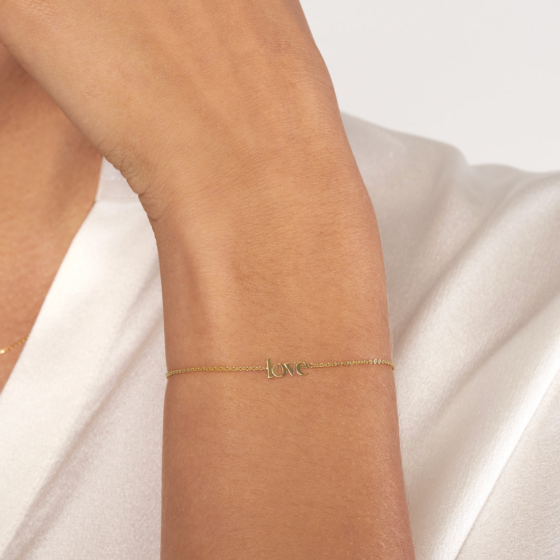 9.5" ADJUSTABLE MINI LOVE BRACELET | 14K YELLOW GOLD | MF035846-14Y - Brownlee Jewelers
