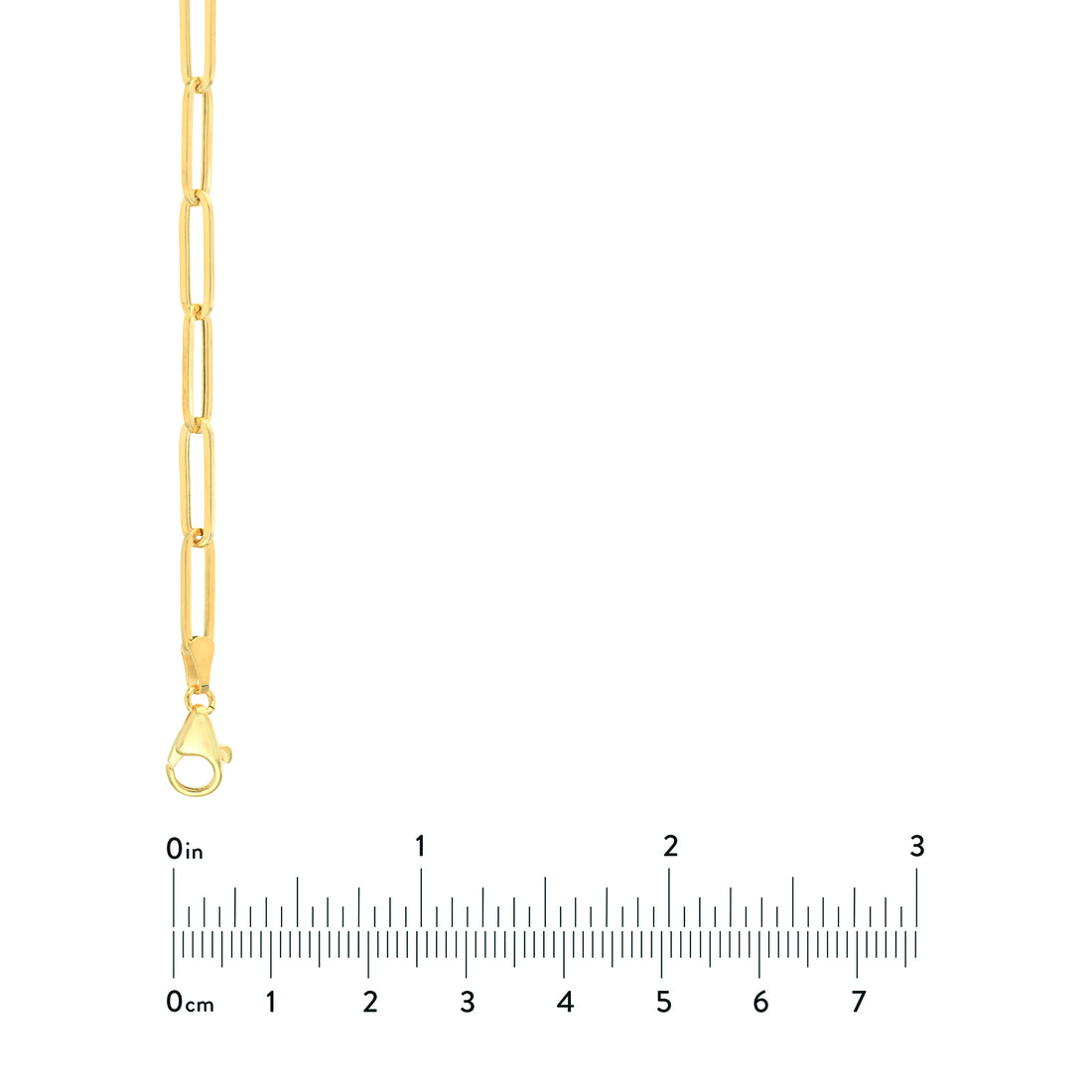 20" 5.1MM HOLLOW PAPERCLIP CHAIN NECKLACE | 14K YELLOW GOLD | MF036701-14Y - Brownlee Jewelers