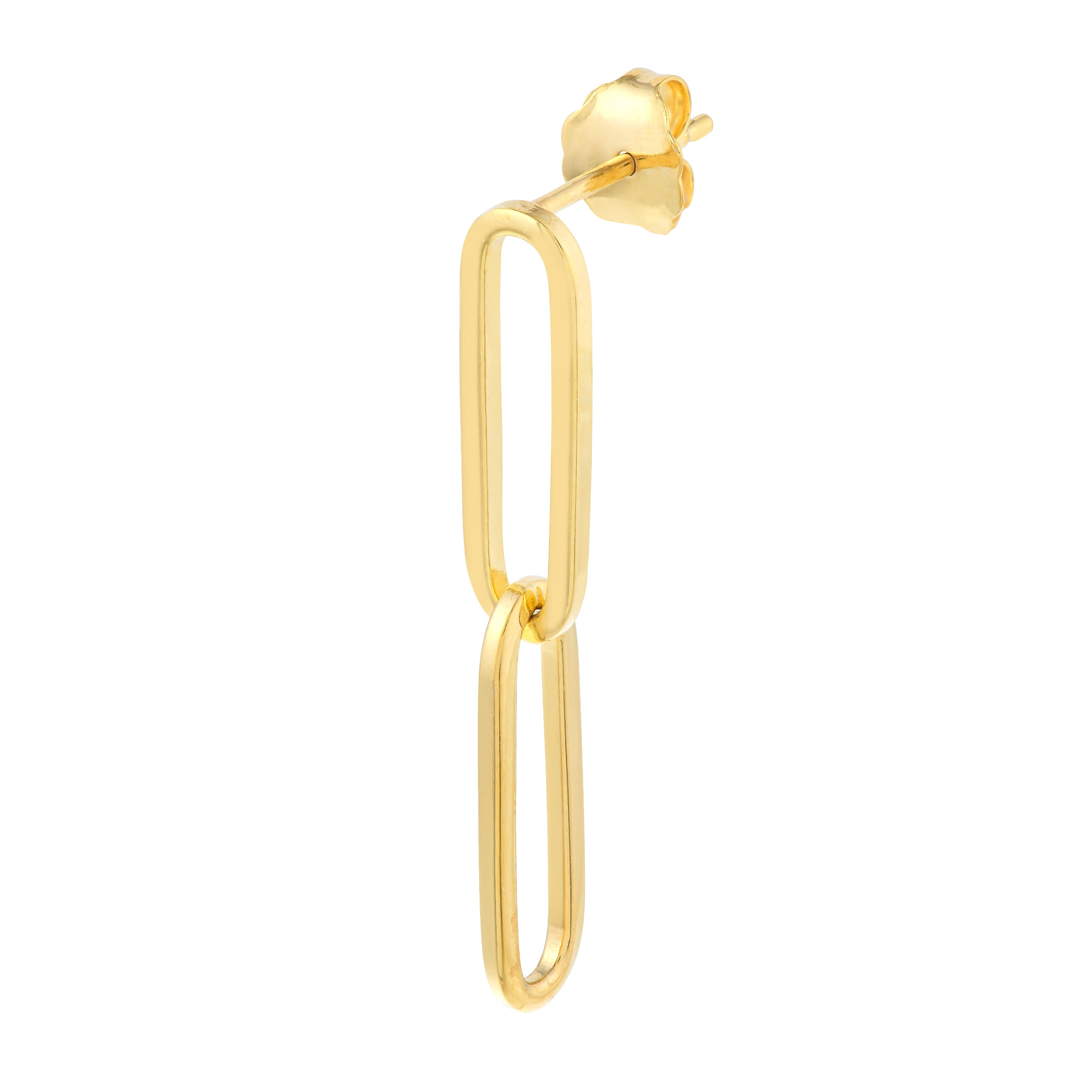 5MM DROP PAPERCLIP DROP EARRINGS | 14K YELLOW GOLD | MF037476-14Y - Brownlee Jewelers
