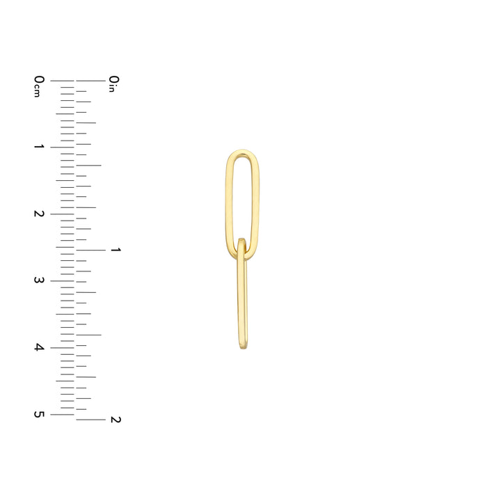 5MM DROP PAPERCLIP DROP EARRINGS | 14K YELLOW GOLD | MF037476-14Y - Brownlee Jewelers