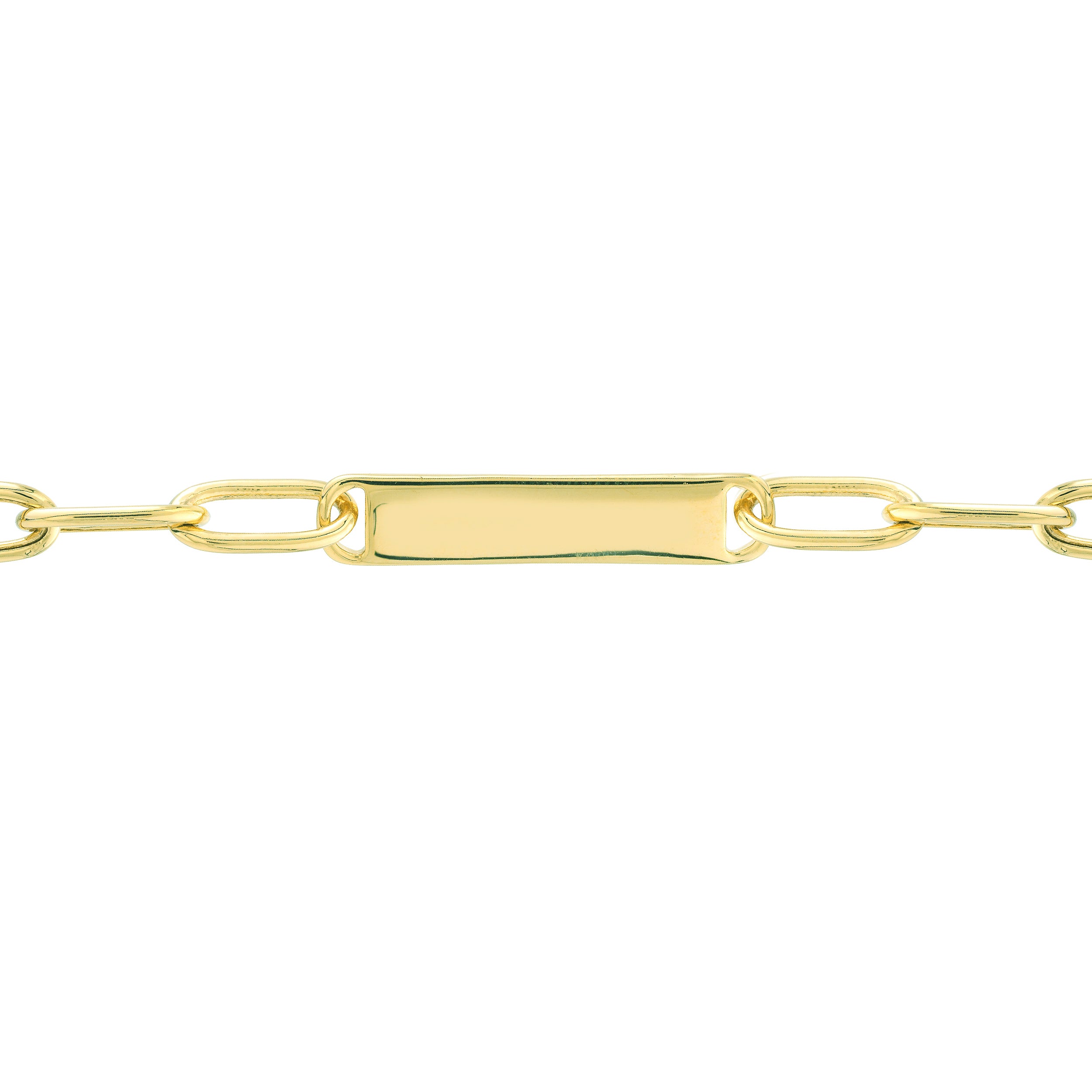 7.5" ID PAPERCLIP CHAIN BRACELET | 14K YELLOW GOLD | MF037710-14Y - Brownlee Jewelers