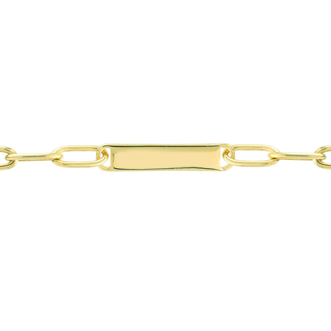 7.5" ID PAPERCLIP CHAIN BRACELET | 14K YELLOW GOLD | MF037710-14Y - Brownlee Jewelers