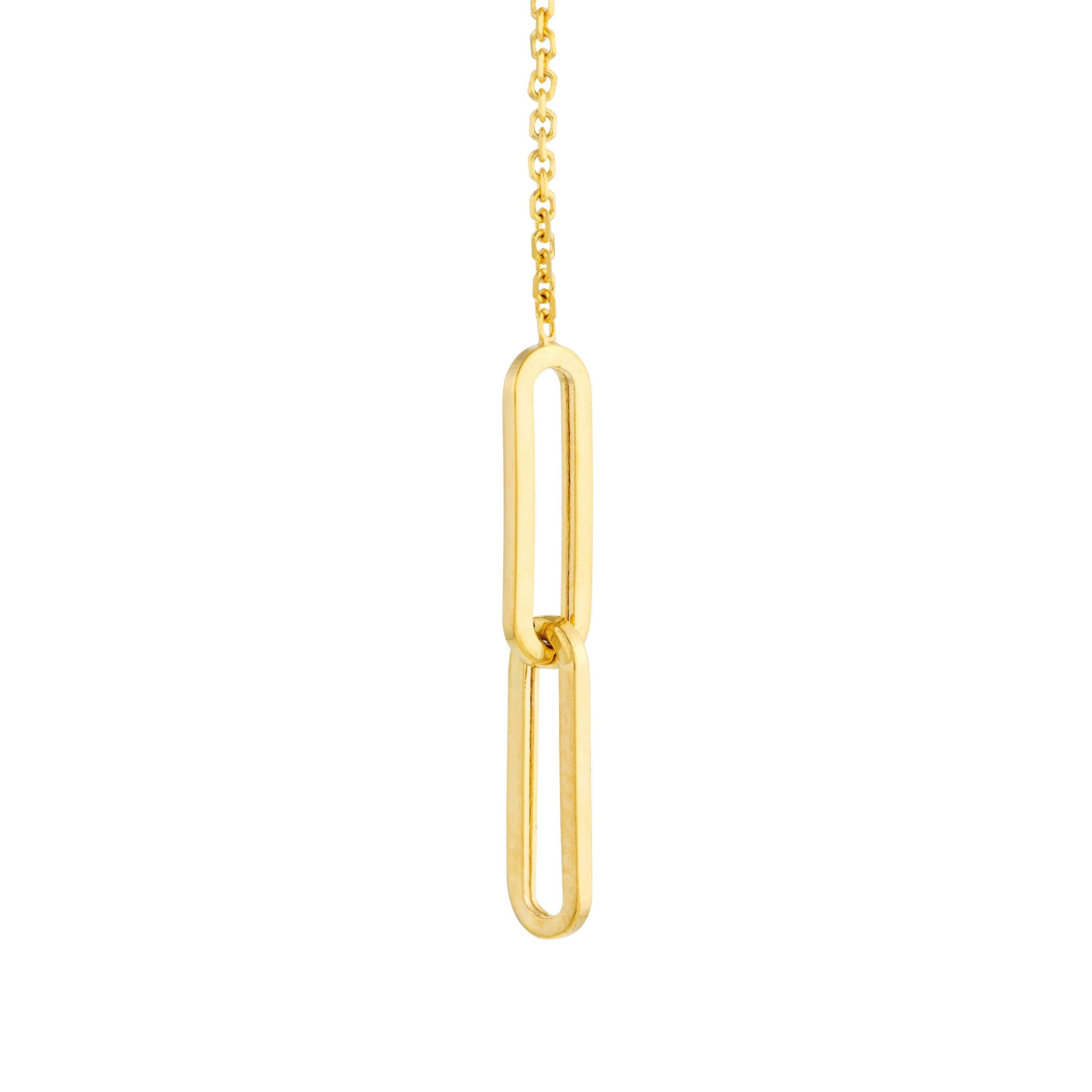 DROP PAPERCLIP DROP EARRINGS | 14K YELLOW GOLD | MF037755-14Y - Brownlee Jewelers