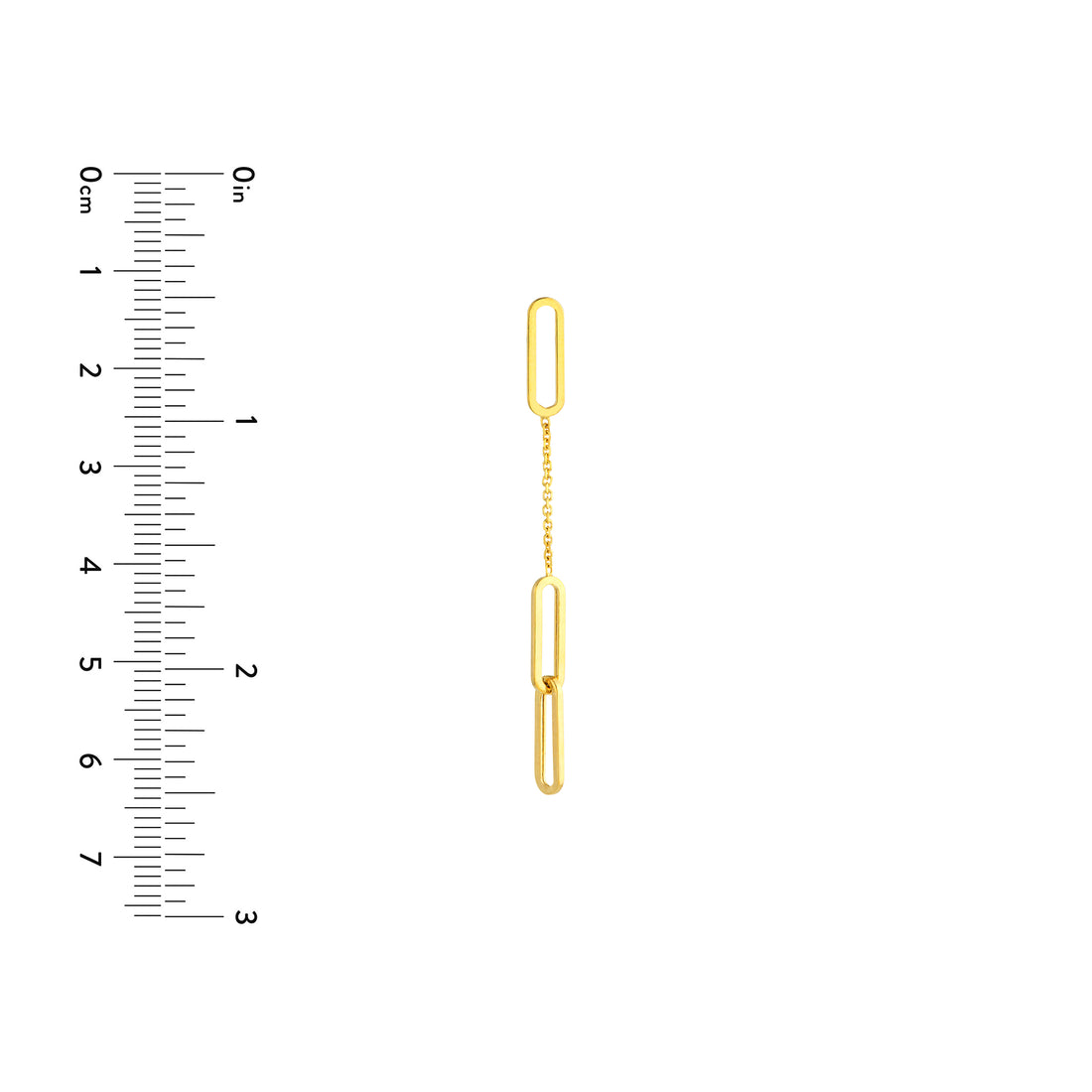 DROP PAPERCLIP DROP EARRINGS | 14K YELLOW GOLD | MF037755-14Y - Brownlee Jewelers