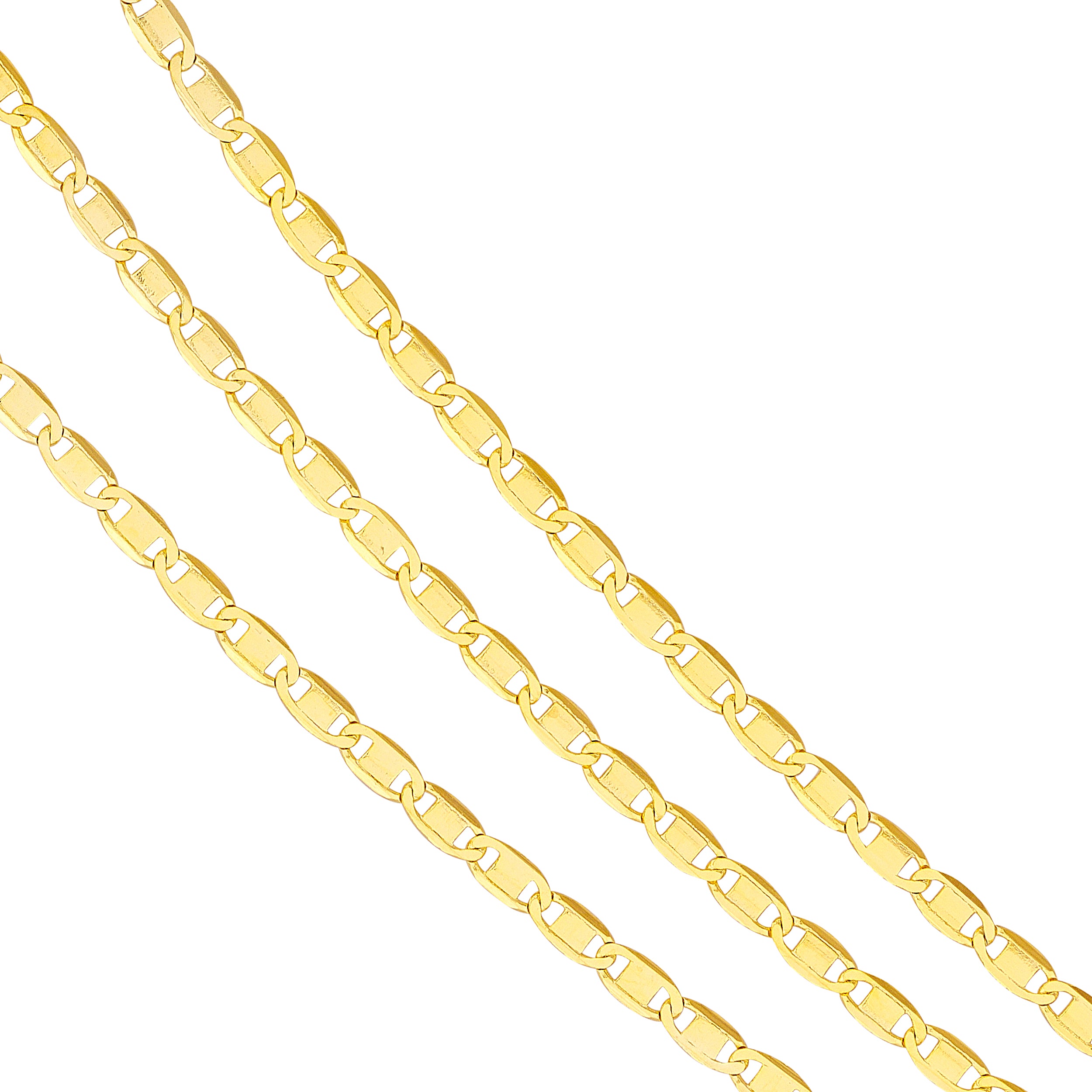 18" VALENTINO CHAIN NECKLACE | 14K YELLOW GOLD | MF037859-14Y - Brownlee Jewelers
