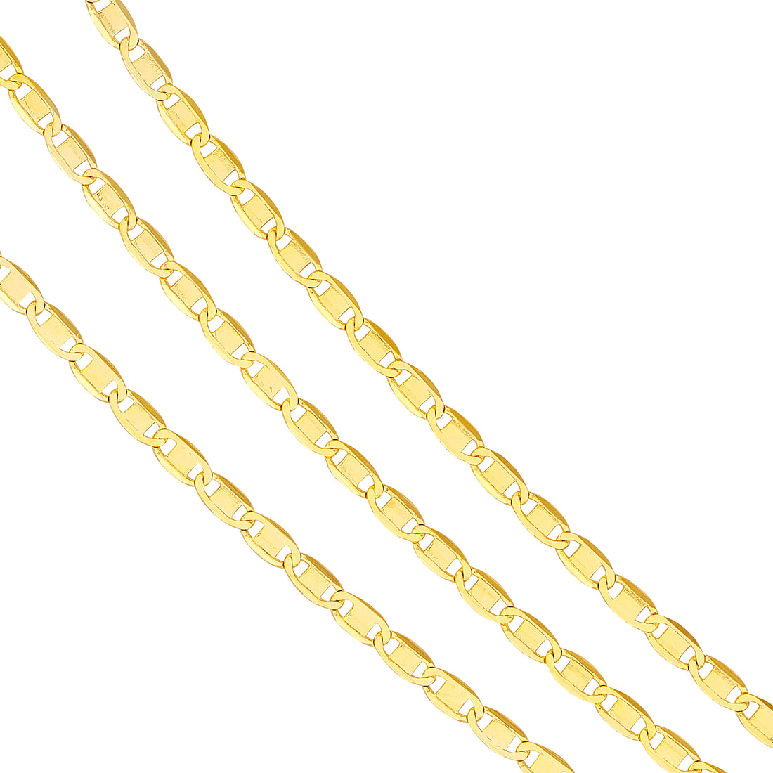 18" VALENTINO CHAIN NECKLACE | 14K YELLOW GOLD | MF037859-14Y - Brownlee Jewelers