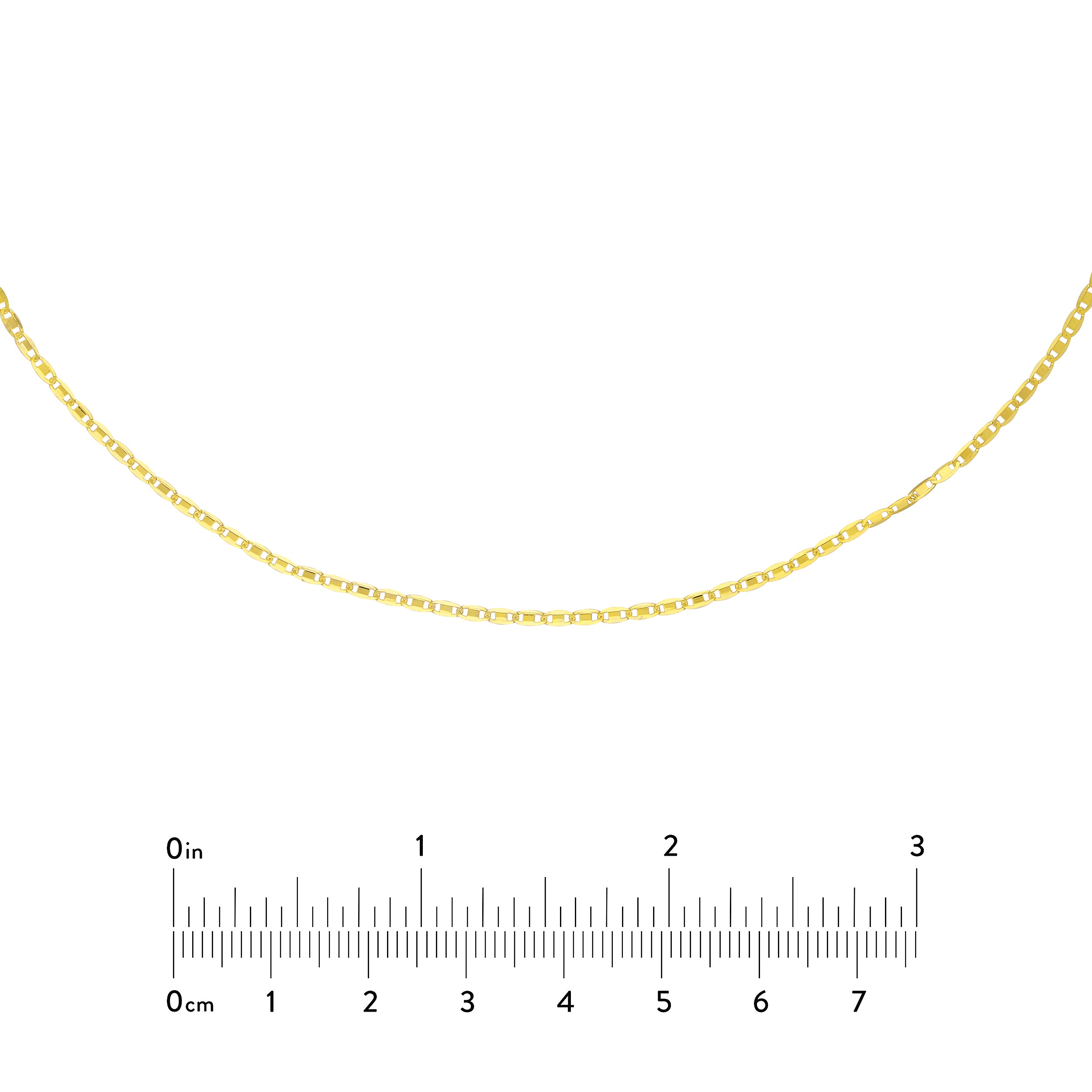 16" 1.25MM ADJUSTABLE VALENTINO CHAIN NECKLACE | 14K YELLOW GOLD | MF037925-14Y - Brownlee Jewelers