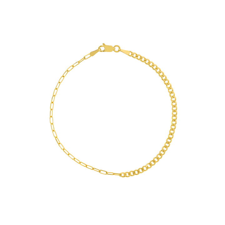 7.5" 1.95MM PAPERCLIP CHAIN BRACELET | 14K YELLOW GOLD | MF037938-14Y - Brownlee Jewelers
