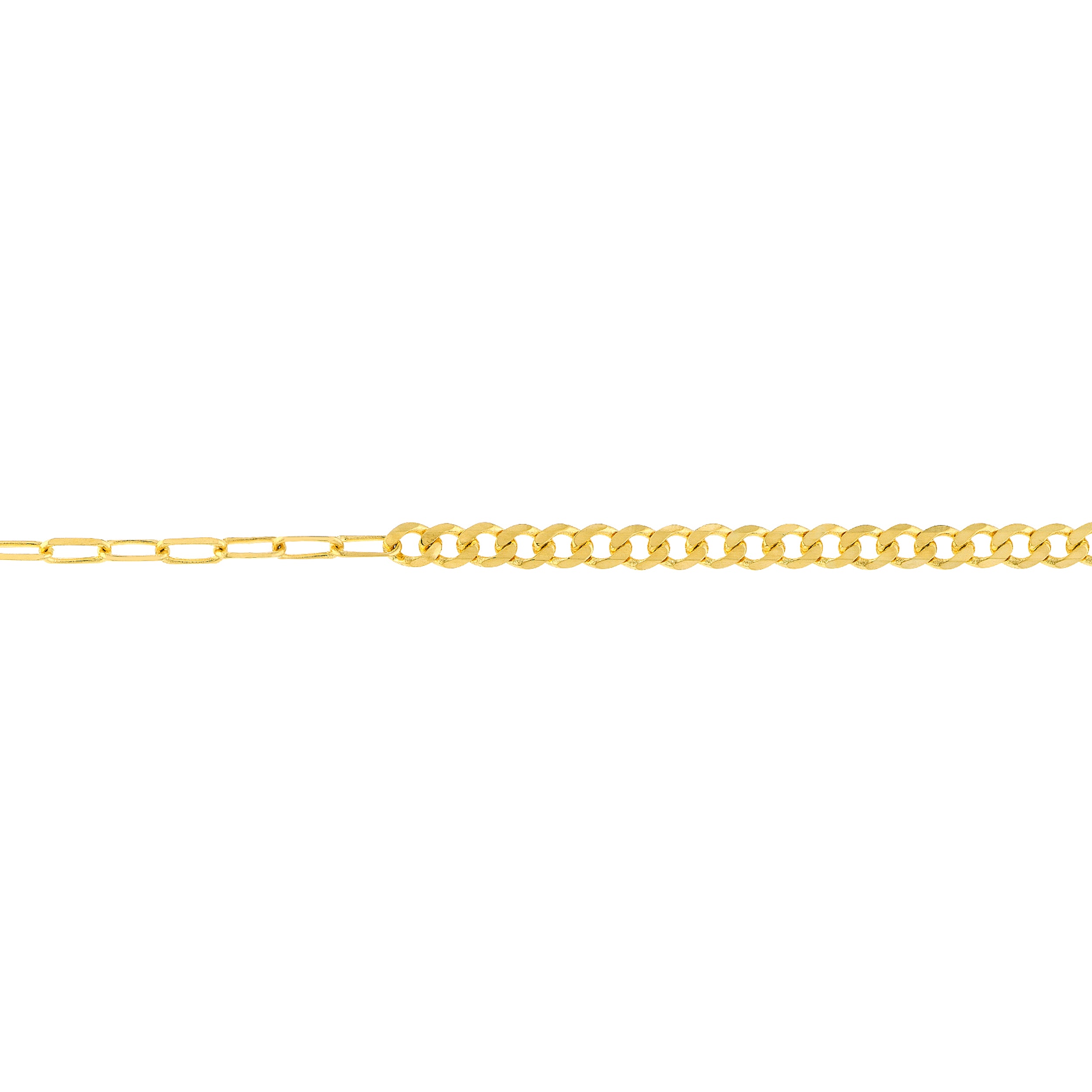 7.5" 1.95MM PAPERCLIP CHAIN BRACELET | 14K YELLOW GOLD | MF037938-14Y - Brownlee Jewelers