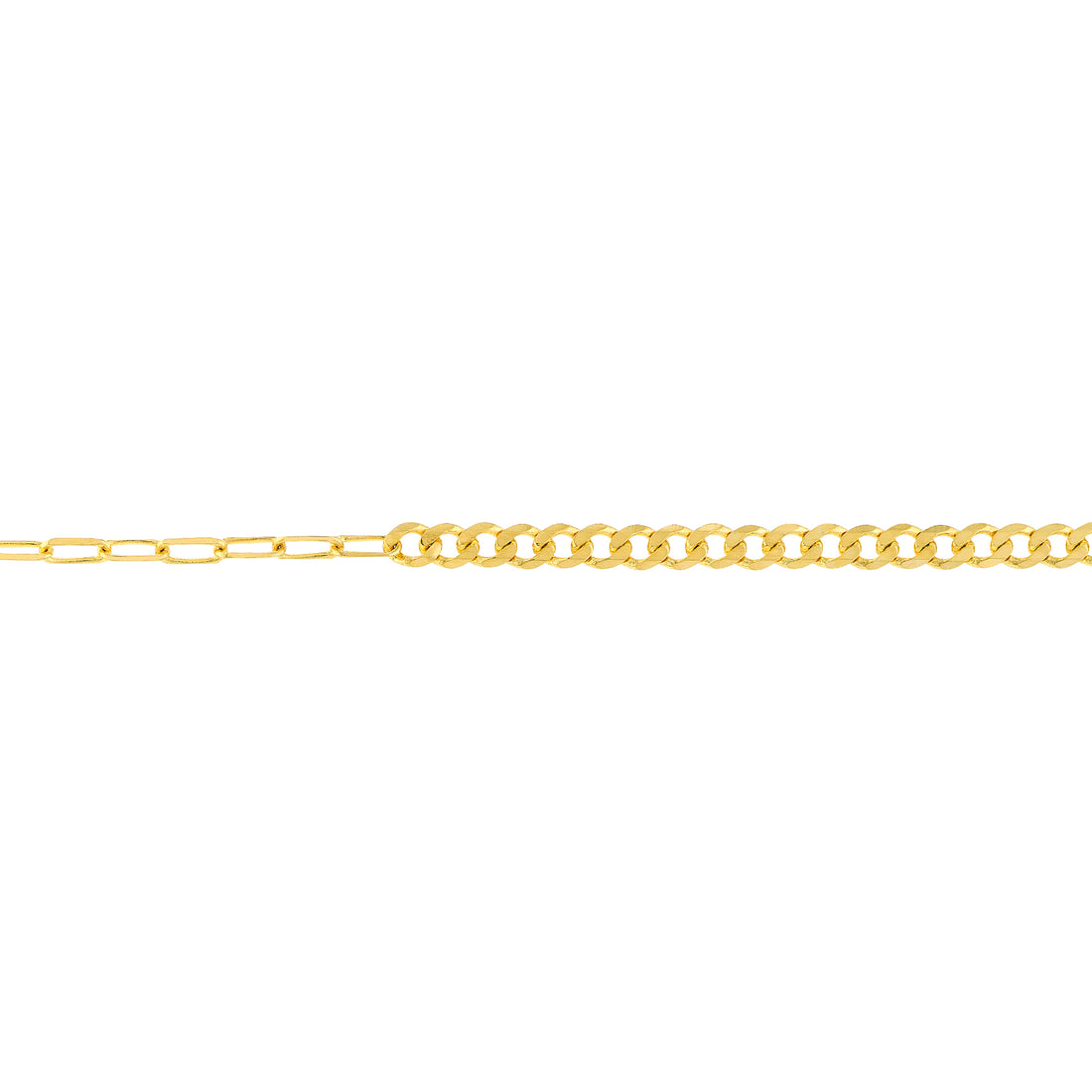 7.5" 1.95MM PAPERCLIP CHAIN BRACELET | 14K YELLOW GOLD | MF037938-14Y - Brownlee Jewelers