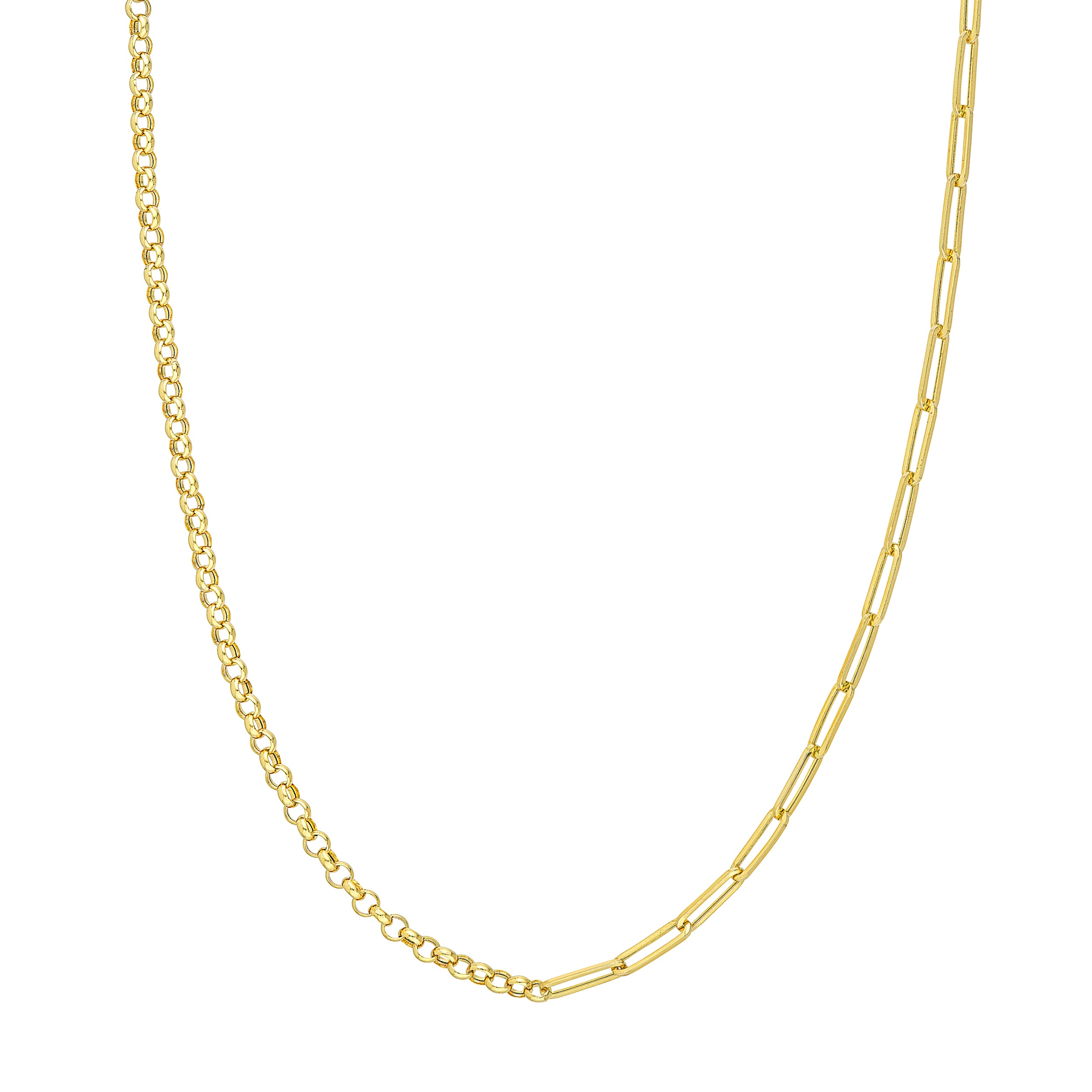 20" 3.8MM PAPERCLIP CHAIN NECKLACE | 14K YELLOW GOLD | MF037943-14Y - Brownlee Jewelers