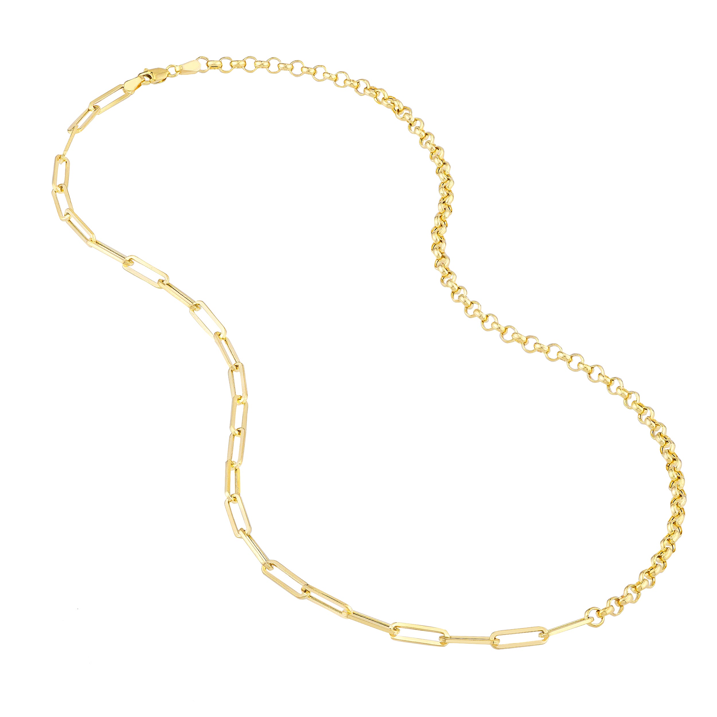 20" 3.8MM PAPERCLIP CHAIN NECKLACE | 14K YELLOW GOLD | MF037943-14Y - Brownlee Jewelers