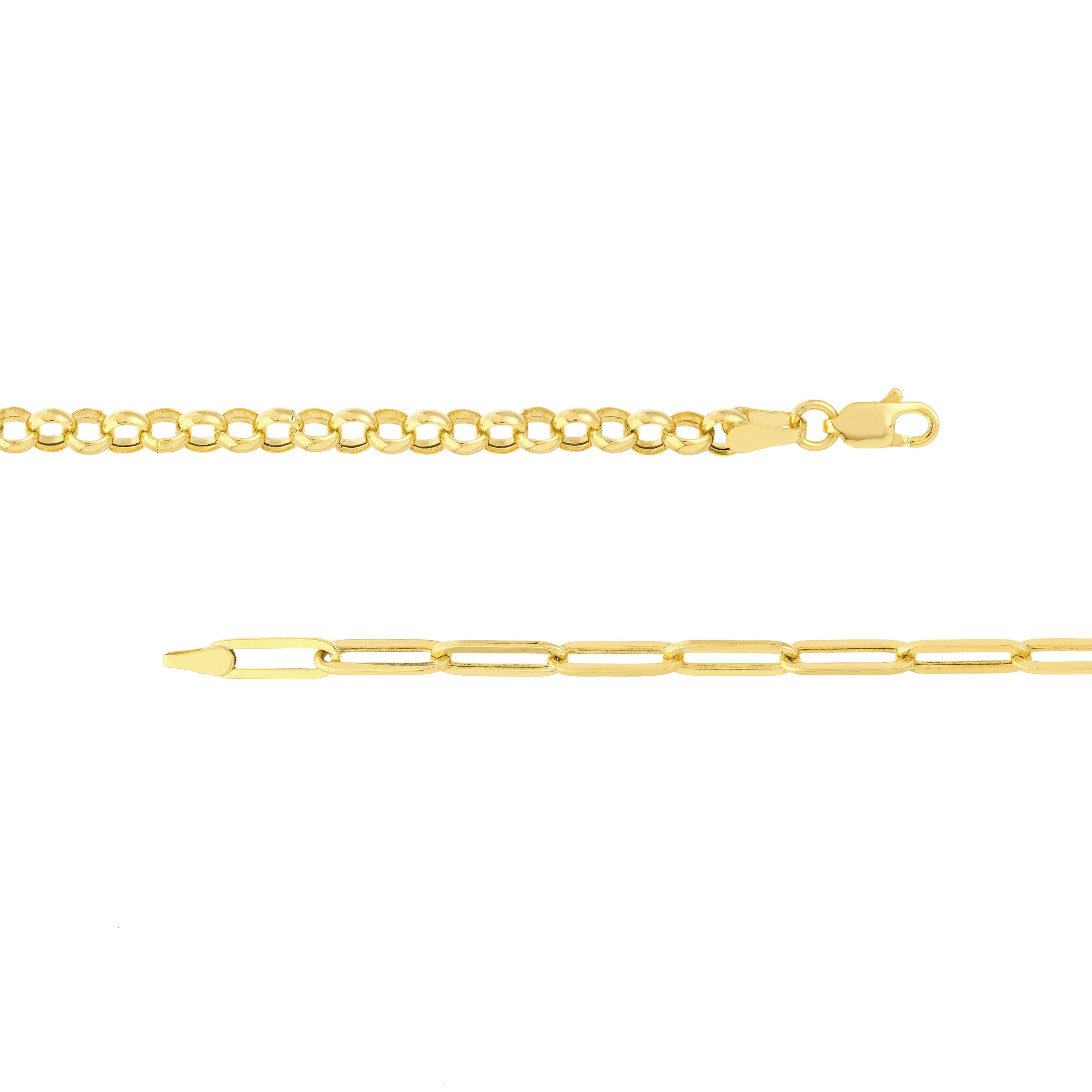 20" 3.8MM PAPERCLIP CHAIN NECKLACE | 14K YELLOW GOLD | MF037943-14Y - Brownlee Jewelers
