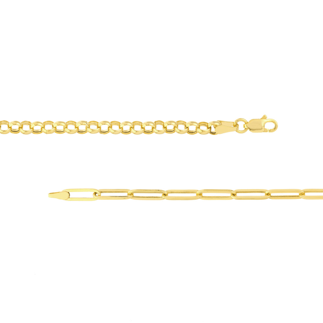 20" 3.8MM PAPERCLIP CHAIN NECKLACE | 14K YELLOW GOLD | MF037943-14Y - Brownlee Jewelers