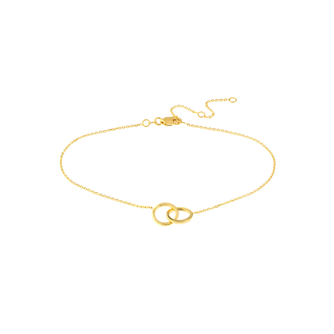 10" ADJUSTABLE CIRCLE ANKLET | 14K YELLOW GOLD | MF037959-14Y - Brownlee Jewelers