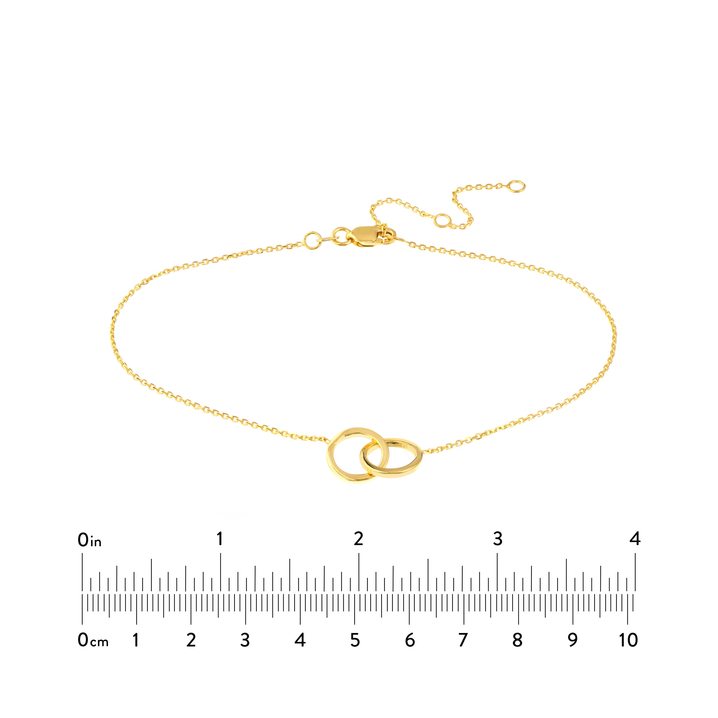 10" ADJUSTABLE CIRCLE ANKLET | 14K YELLOW GOLD | MF037959-14Y - Brownlee Jewelers