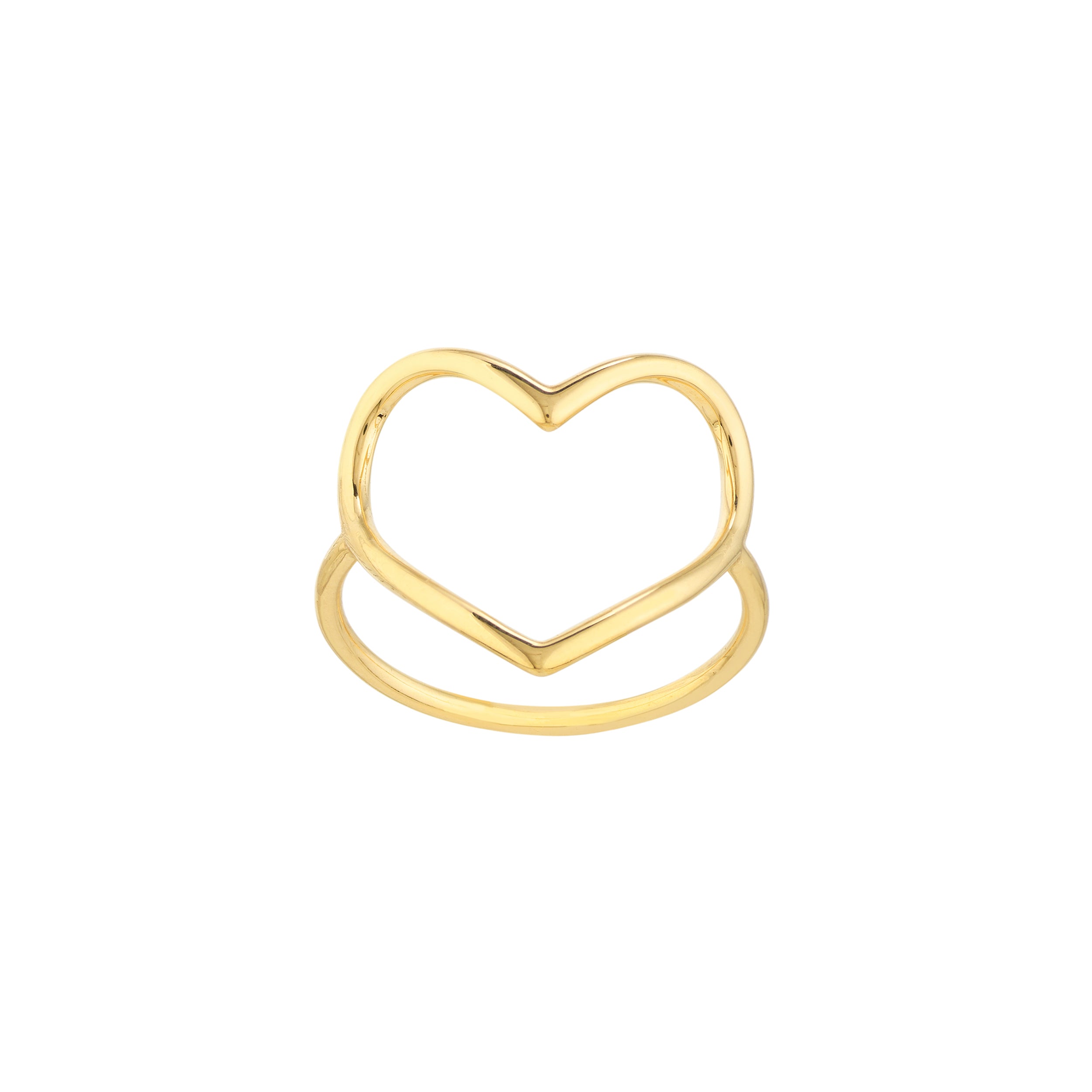 OPEN HEART RING SIZE 7 | 14K YELLOW GOLD | MF037966-14Y - Brownlee Jewelers
