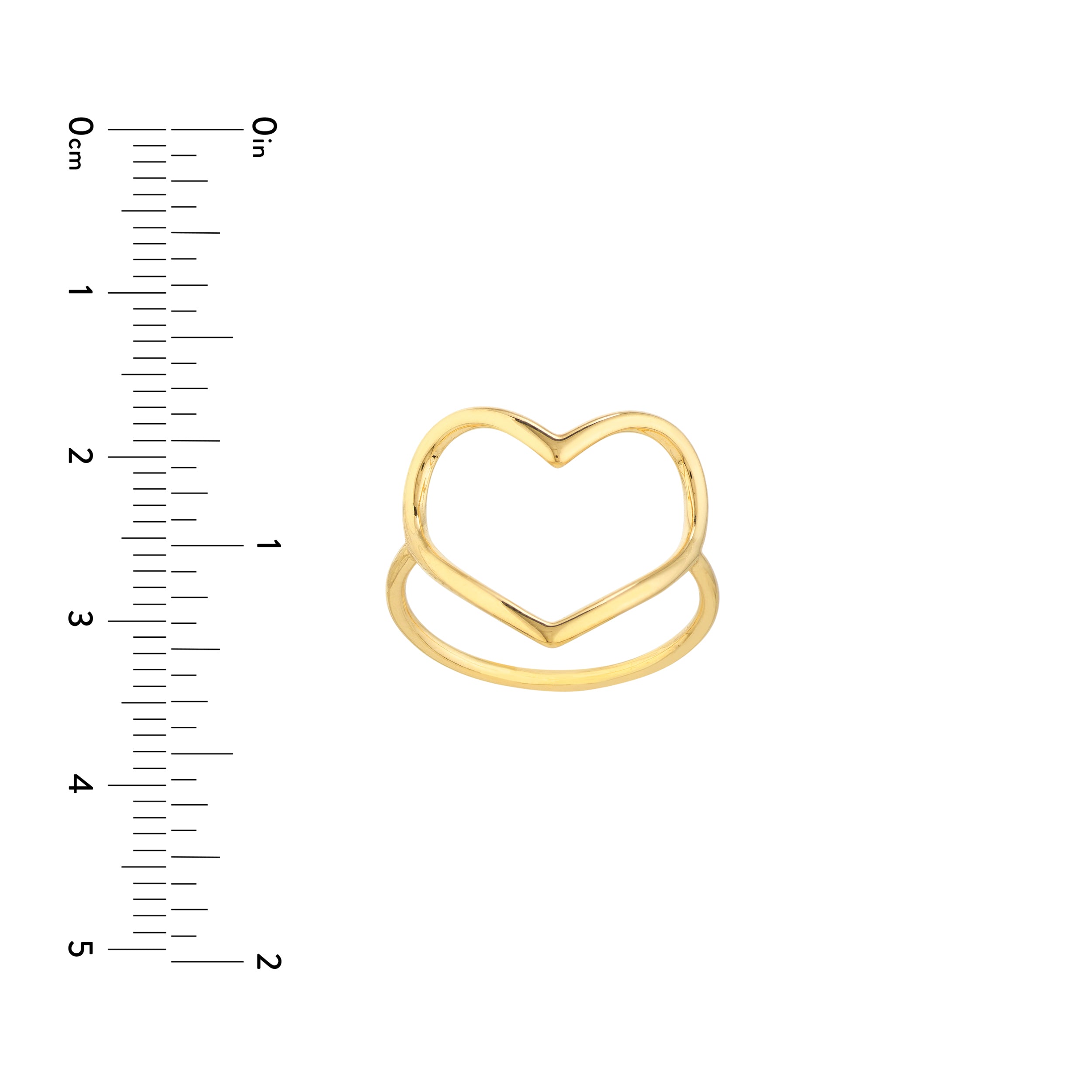 OPEN HEART RING SIZE 7 | 14K YELLOW GOLD | MF037966-14Y - Brownlee Jewelers