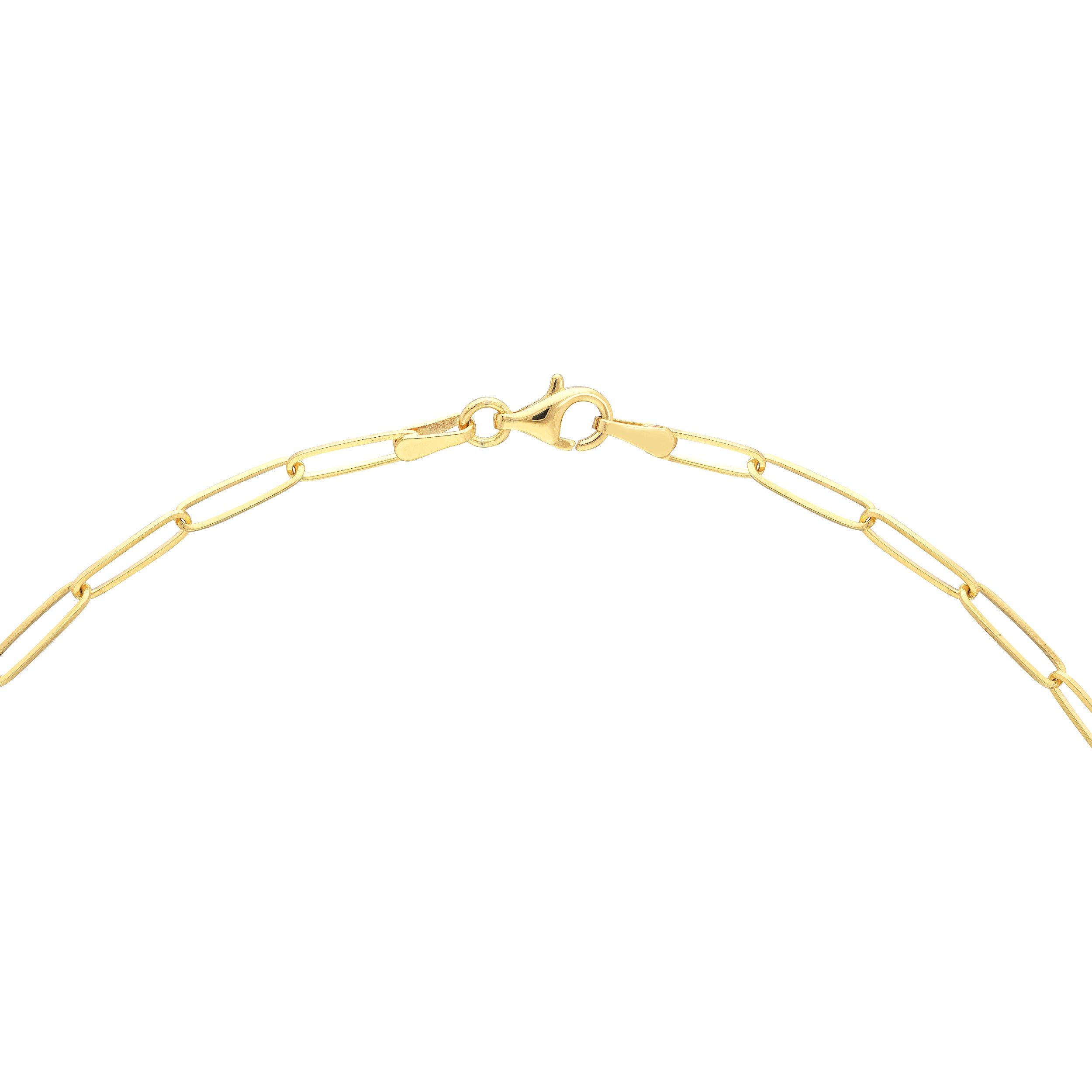 20" CIRCLE PAPERCLIP CHAIN NECKLACE | 14K YELLOW GOLD | MF038867-14Y - Brownlee Jewelers