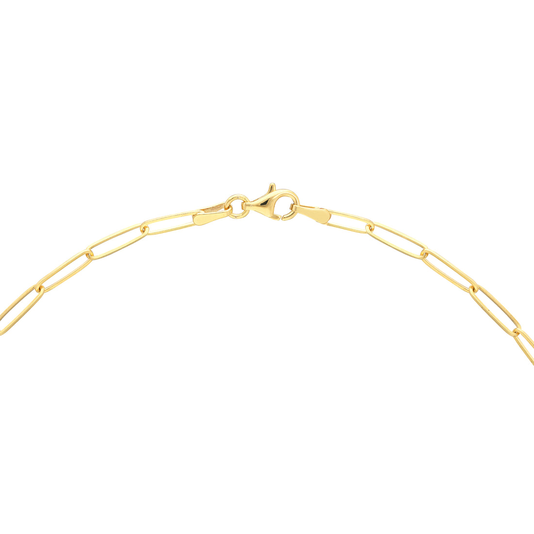 20" CIRCLE PAPERCLIP CHAIN NECKLACE | 14K YELLOW GOLD | MF038867-14Y - Brownlee Jewelers