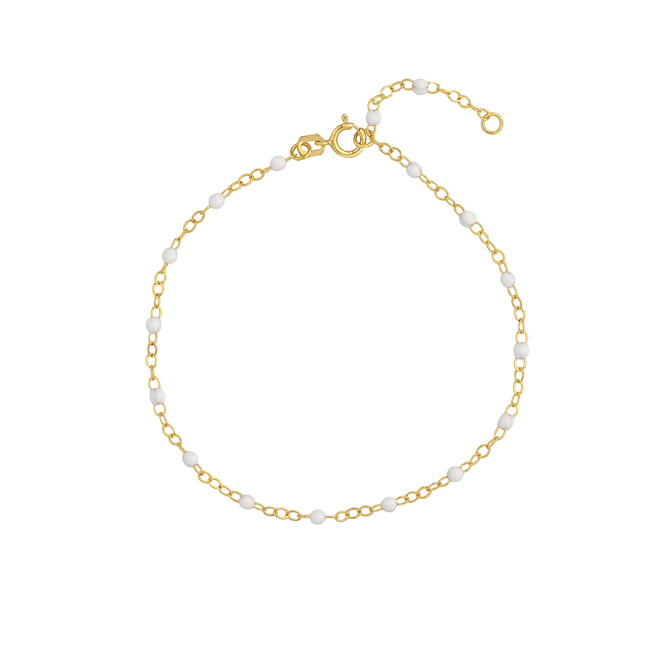 10" ADJUSTABLE PIATTO CHAIN ANKLET | 14K YELLOW GOLD | MF038981-14Y - Brownlee Jewelers