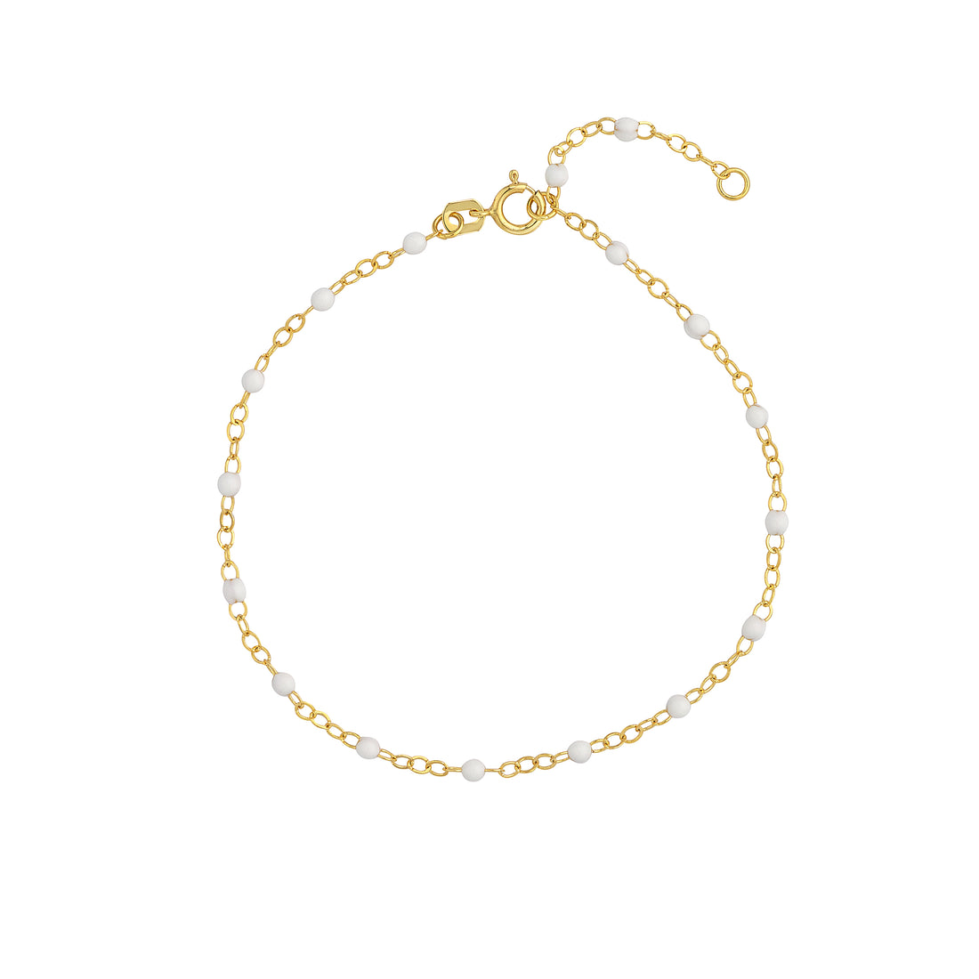 7.5" ADJUSTABLE PIATTO CHAIN BRACELET | 14K YELLOW GOLD | MF038981-14Y - Brownlee Jewelers