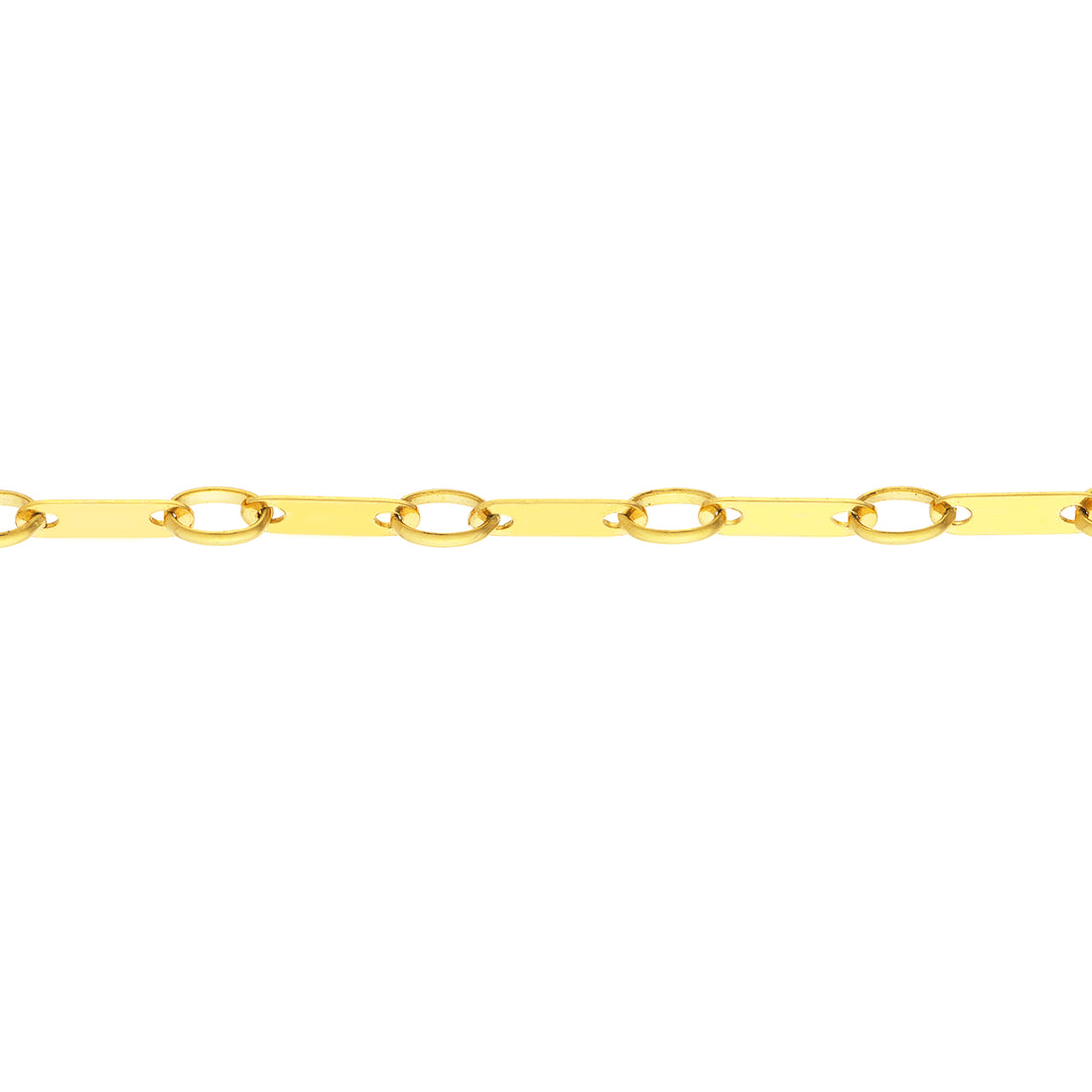 7.5" 1.85MM FLAT LINK BRACELET | 14K YELLOW GOLD | MF038982-14Y - Brownlee Jewelers