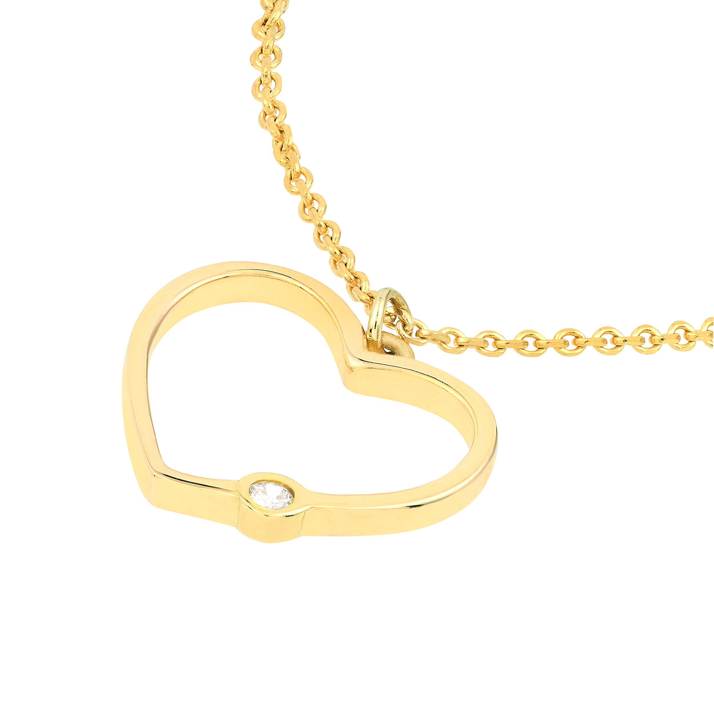 18" ADJUSTABLE OPEN ROUND NECKLACE | 14K YELLOW GOLD | MF038987-14Y - Brownlee Jewelers
