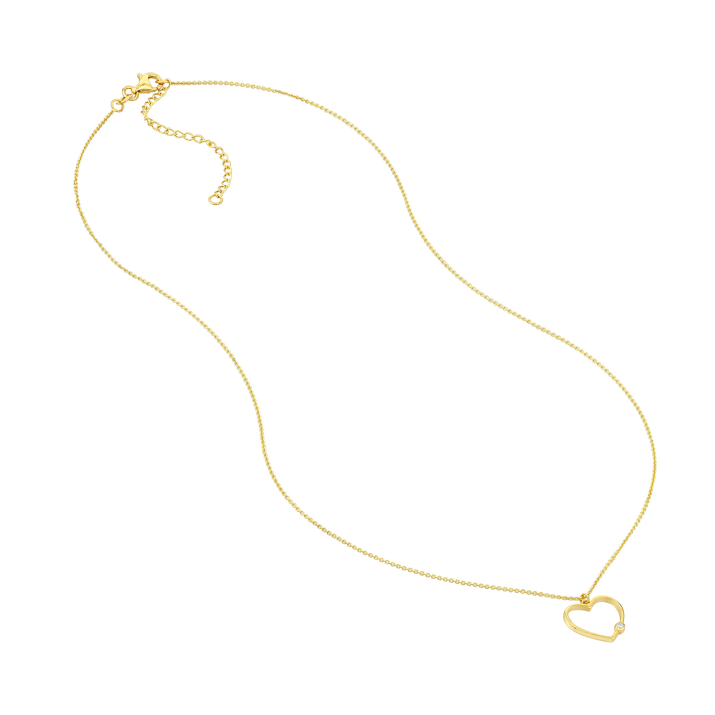 18" ADJUSTABLE OPEN ROUND NECKLACE | 14K YELLOW GOLD | MF038987-14Y - Brownlee Jewelers